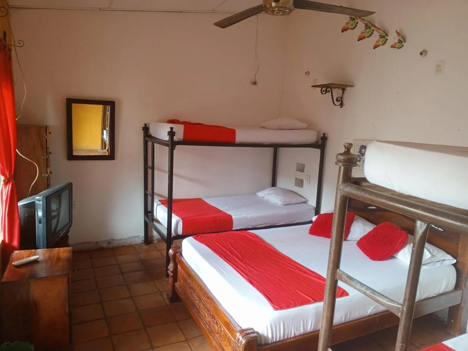 Bed in La Casa del Viajero Mompos