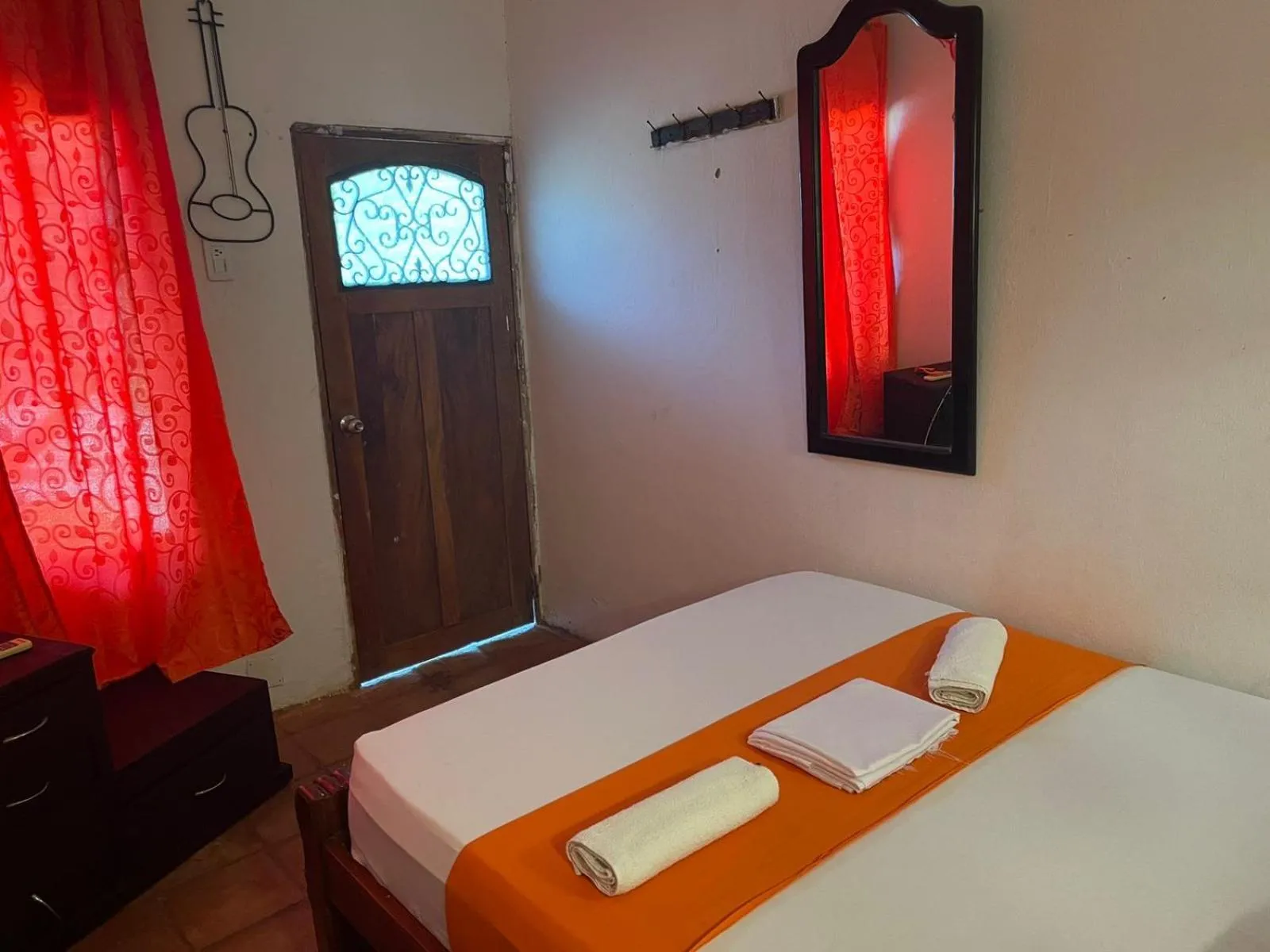 Bed in La Casa del Viajero Mompos