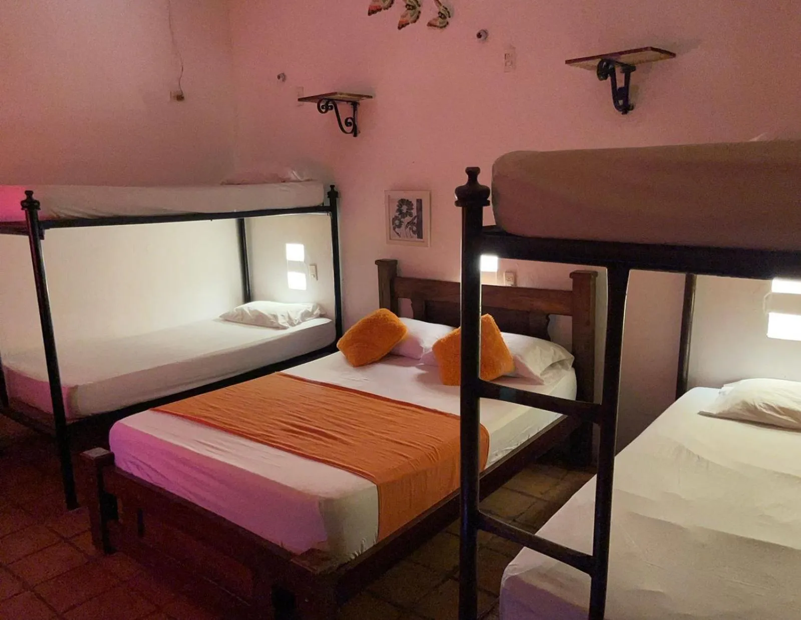 Bed in La Casa del Viajero Mompos