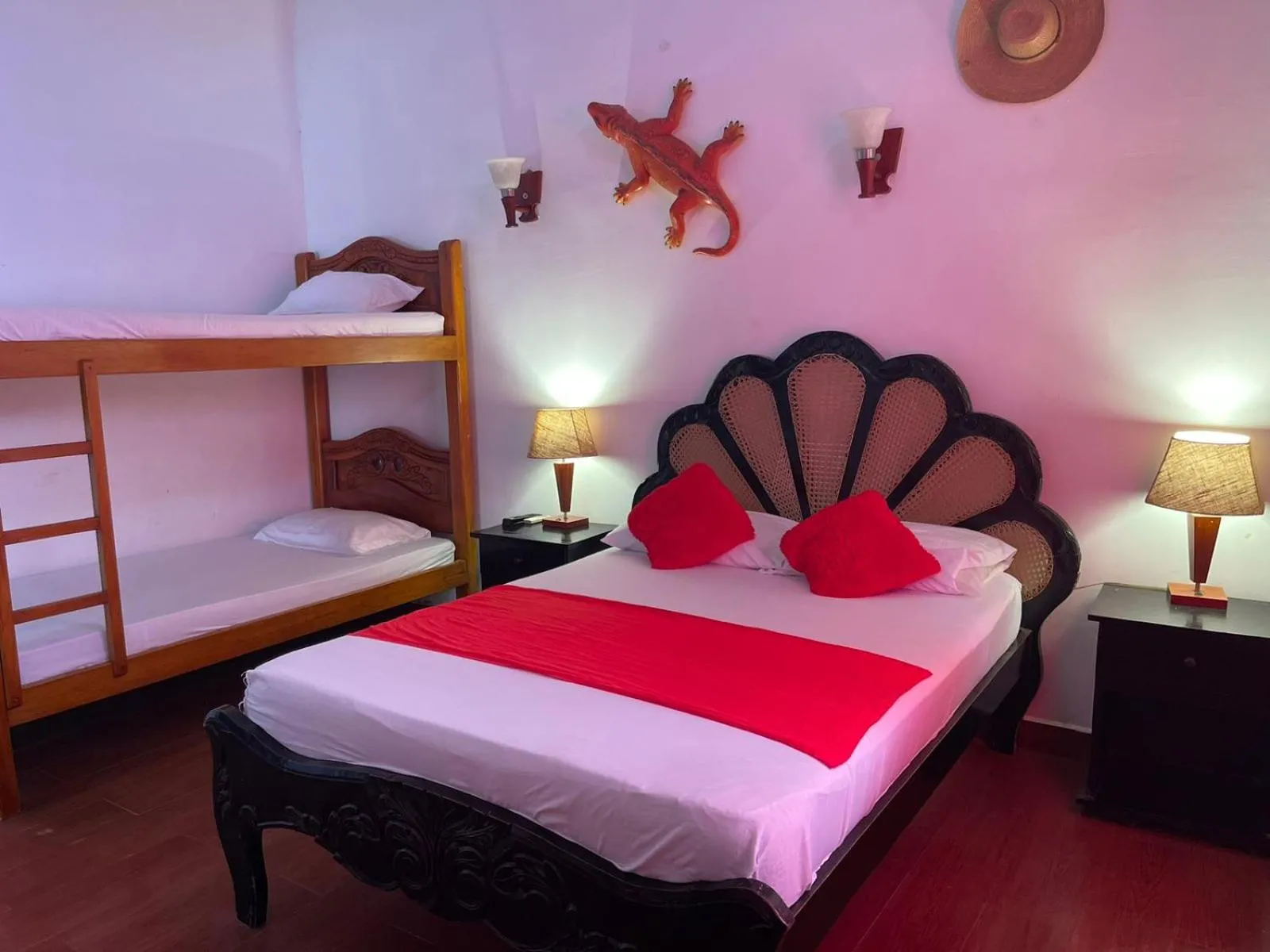 Bed in La Casa del Viajero Mompos