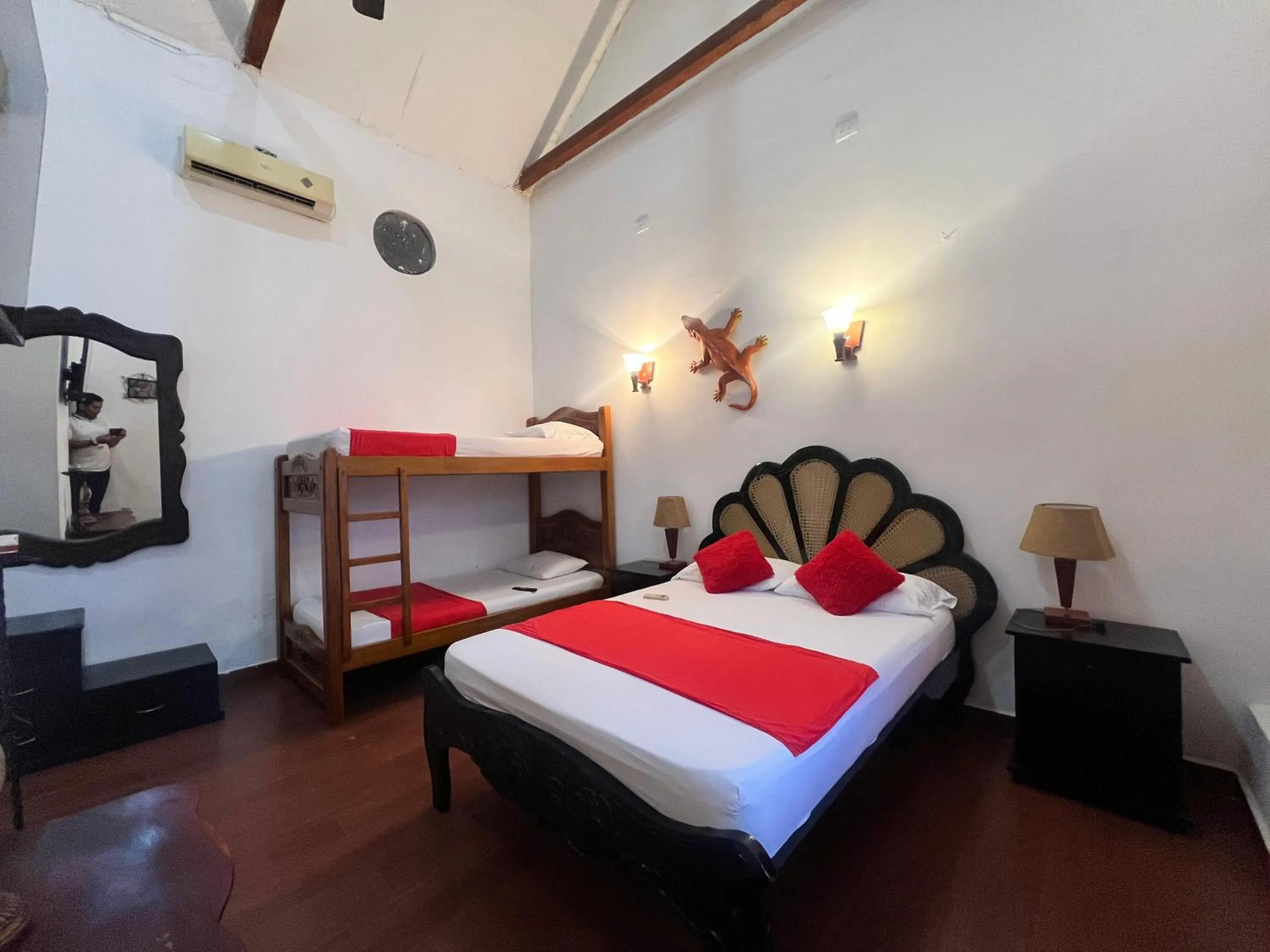 Bed in La Casa del Viajero Mompos