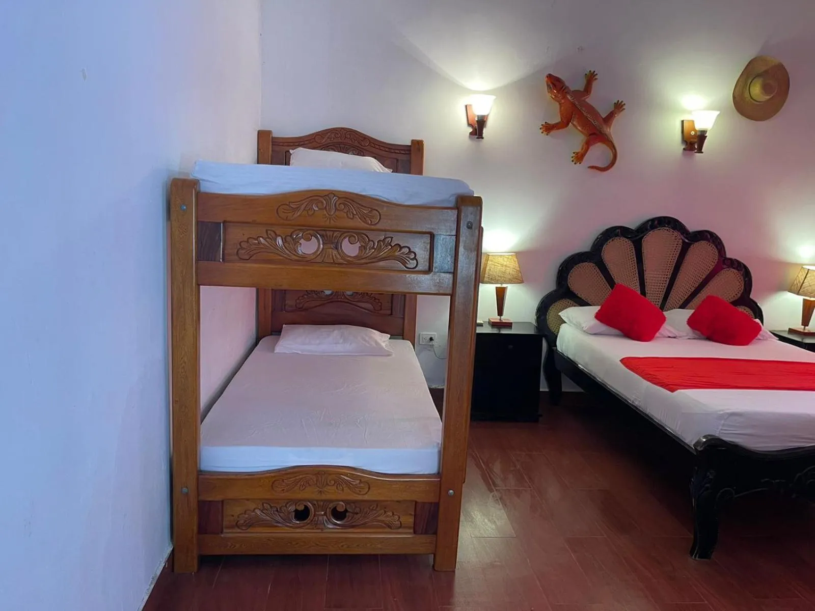 Bed in La Casa del Viajero Mompos