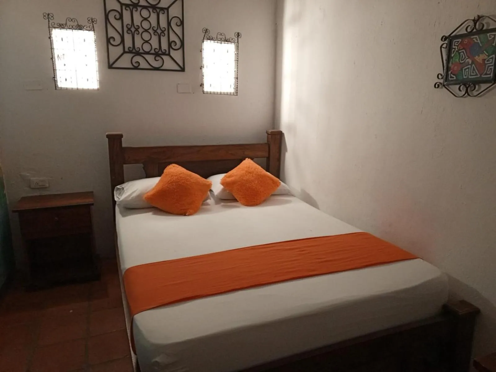Bed in La Casa del Viajero Mompos