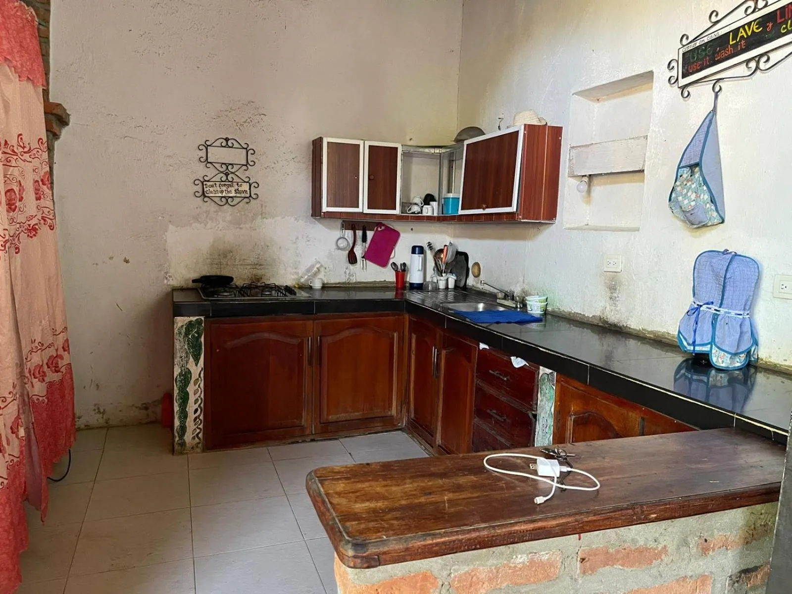 Kitchen or kitchenette in La Casa del Viajero Mompos