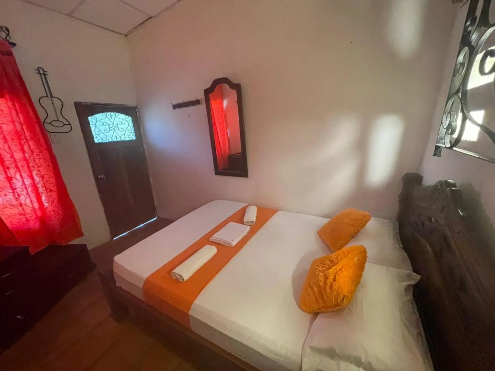 Bed in La Casa del Viajero Mompos