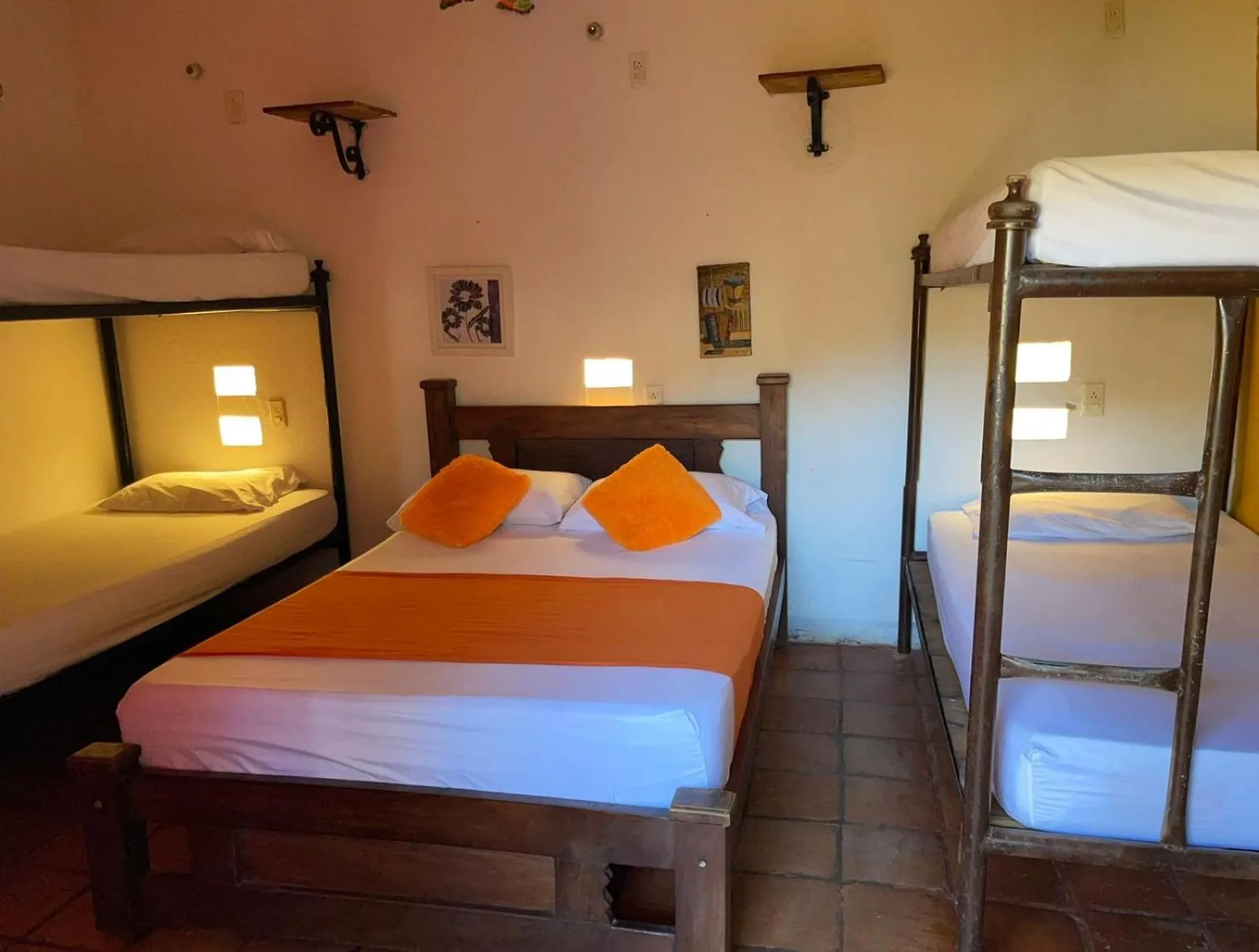 Bed in La Casa del Viajero Mompos