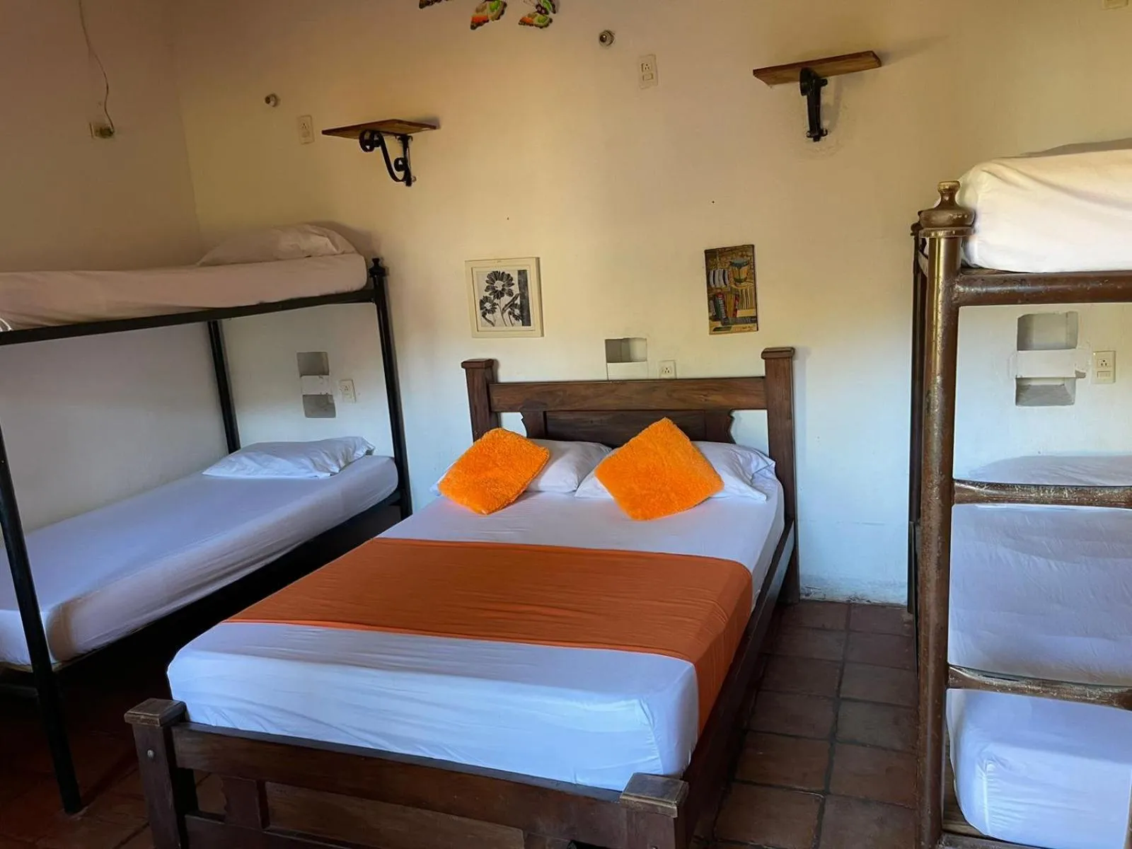 Bed in La Casa del Viajero Mompos
