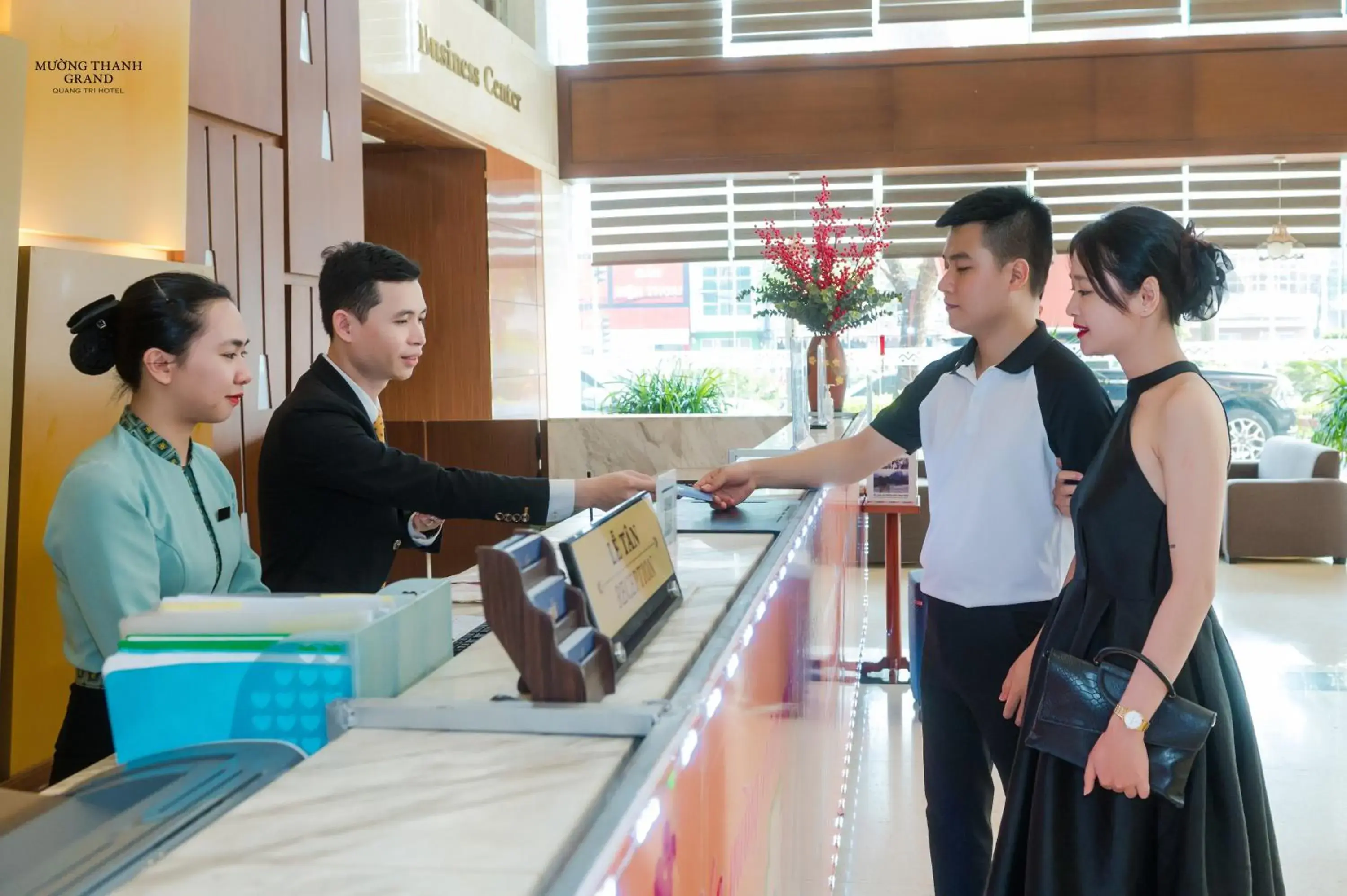 Lobby or reception in Muong Thanh Grand Quang Tri Hotel Lobby or reception in Muong Thanh Grand Quang Tri Hotel