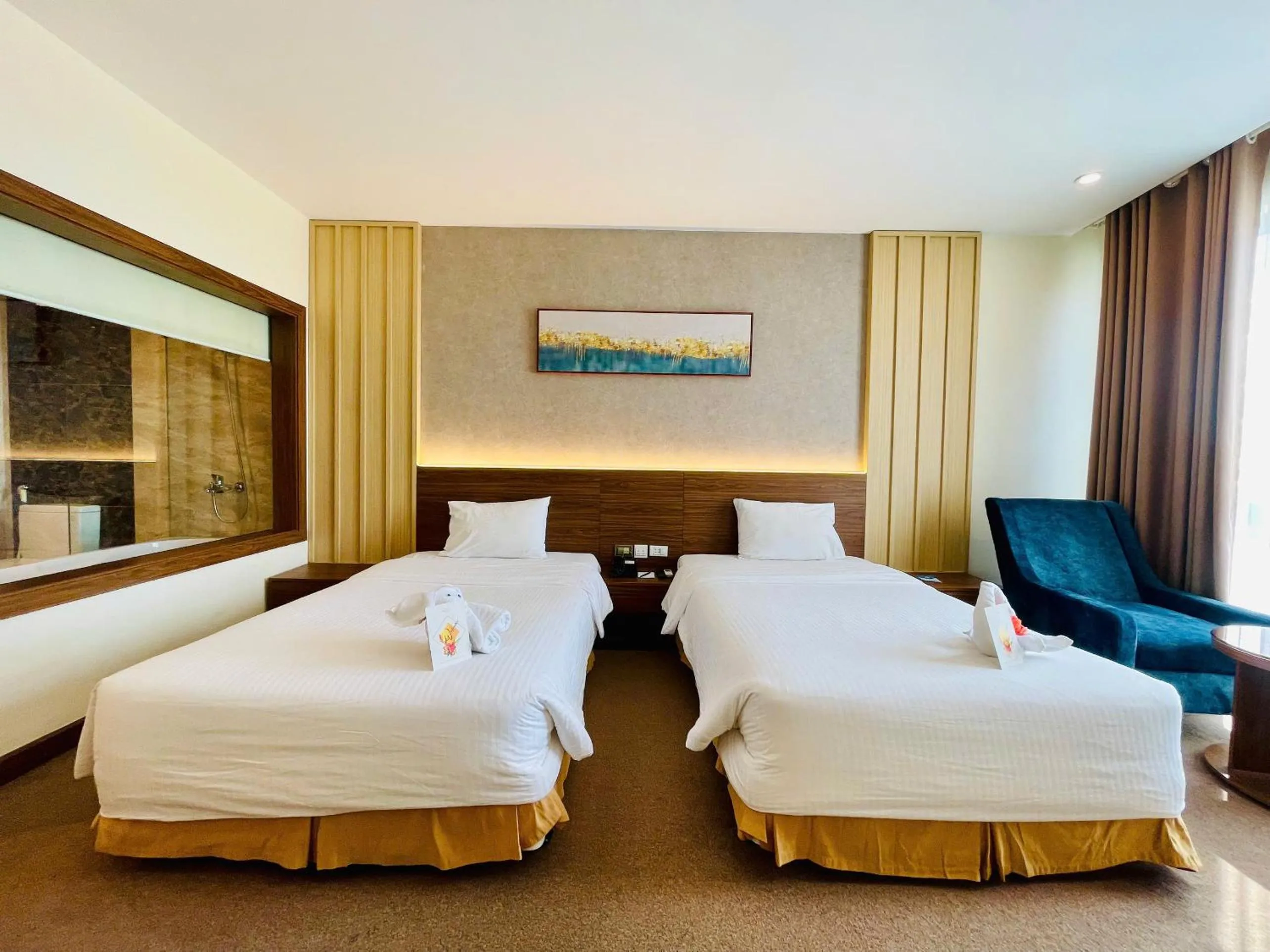 Bed in Muong Thanh Grand Quang Tri Hotel