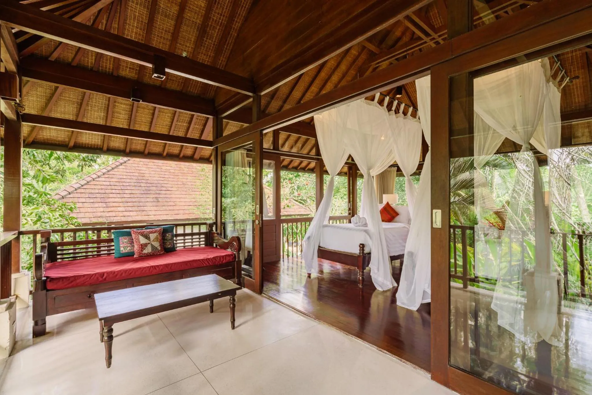 View (from property/room), Bed in BeingSattvaa Luxury Ubud