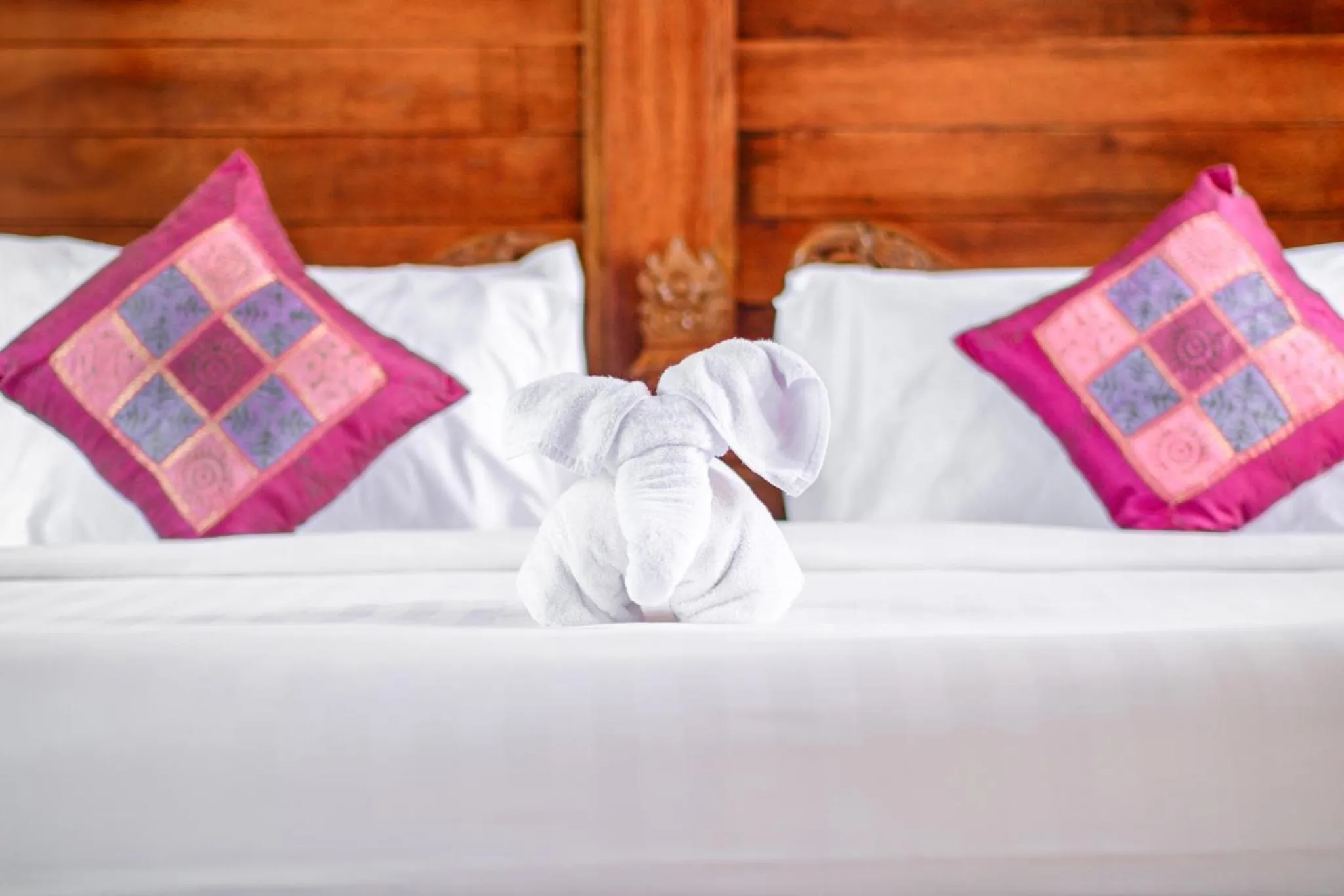Bed in BeingSattvaa Luxury Ubud