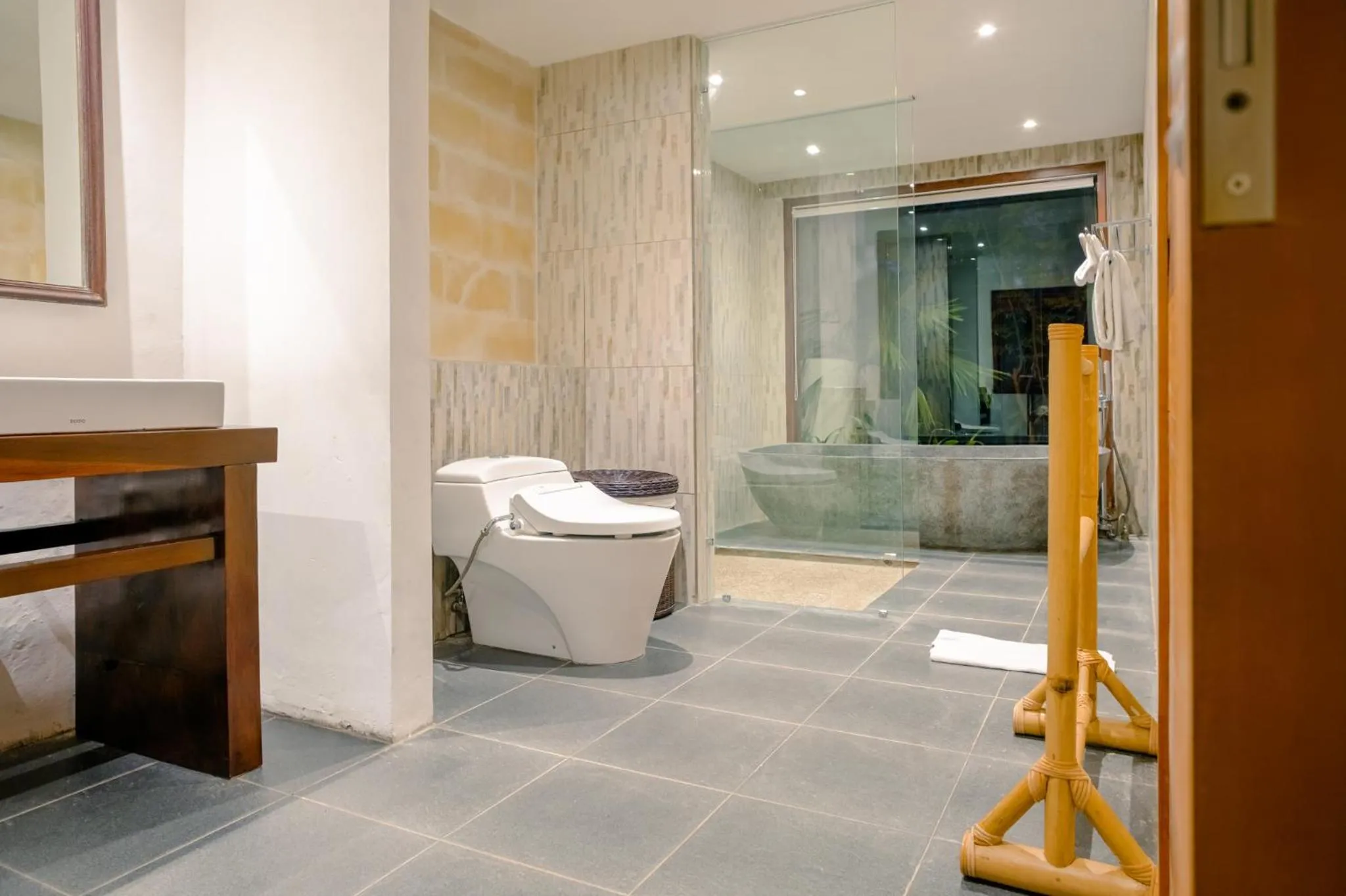 Shower in BeingSattvaa Luxury Ubud