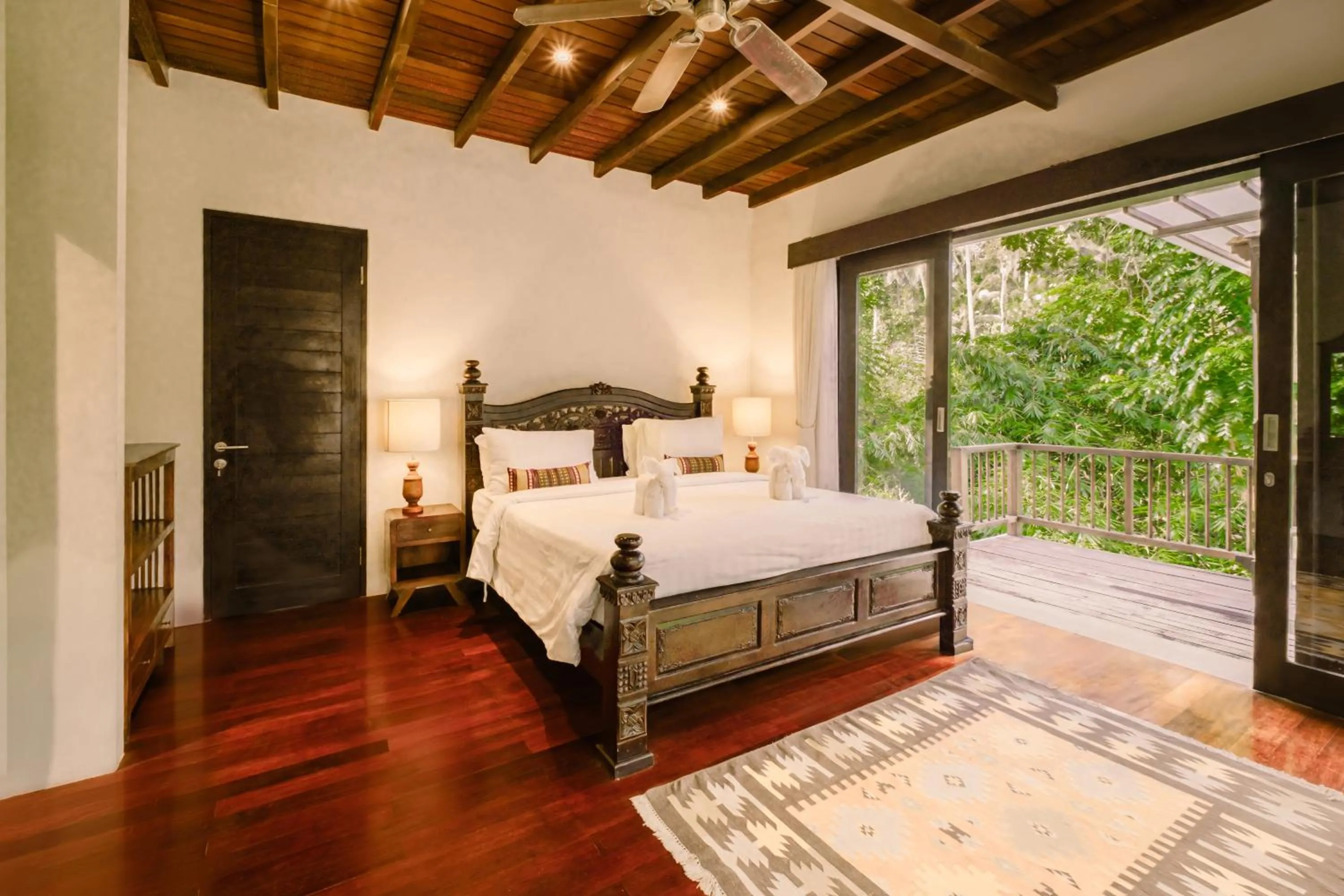 Bed in BeingSattvaa Luxury Ubud