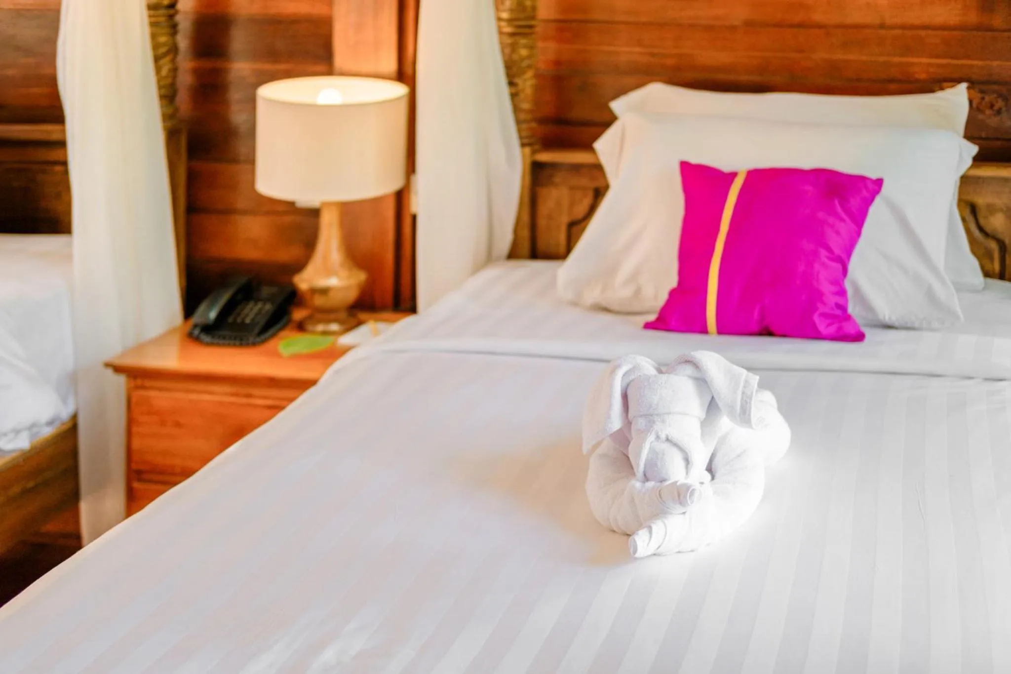 Bed in BeingSattvaa Luxury Ubud