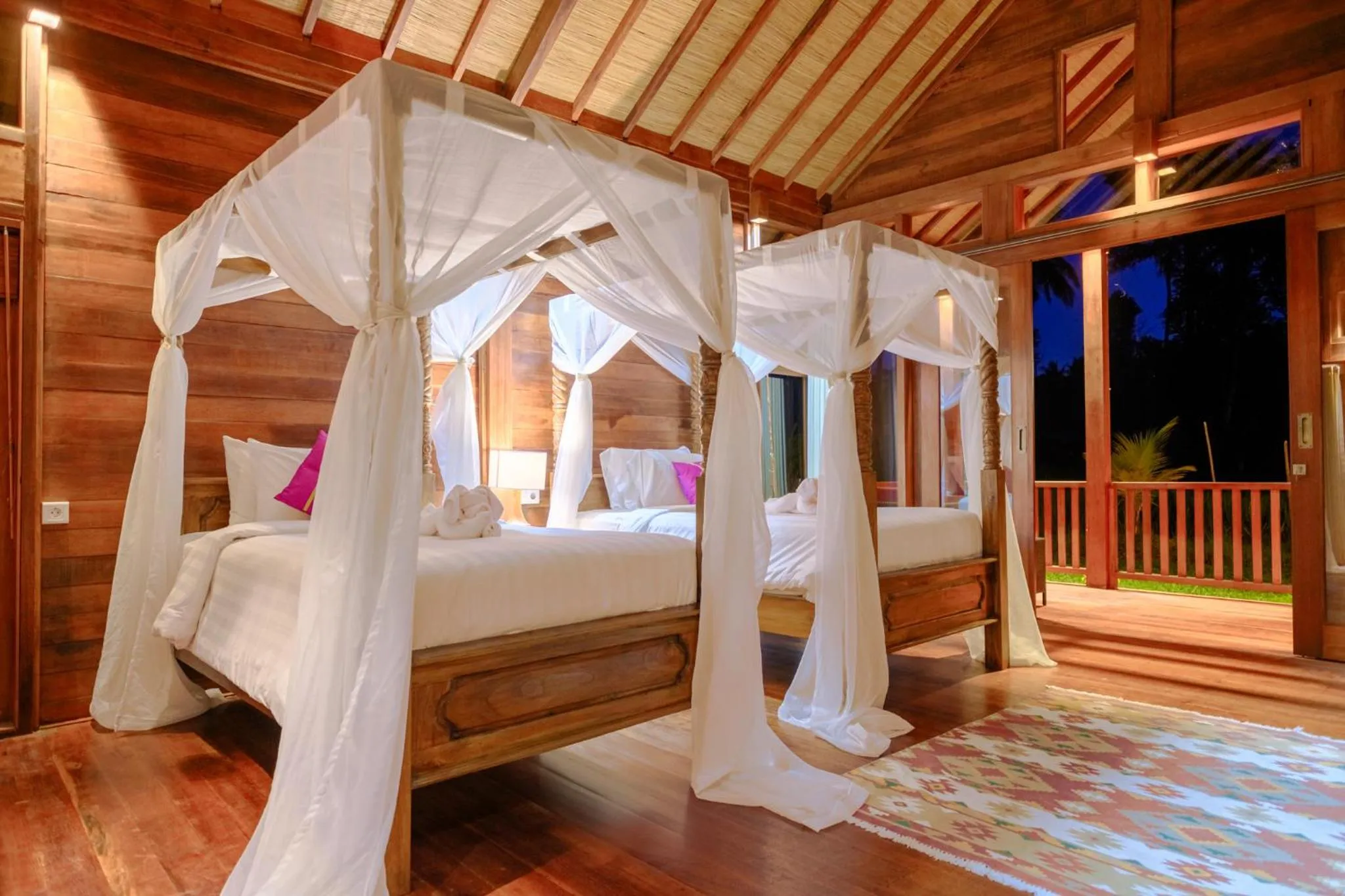 Bed in BeingSattvaa Luxury Ubud