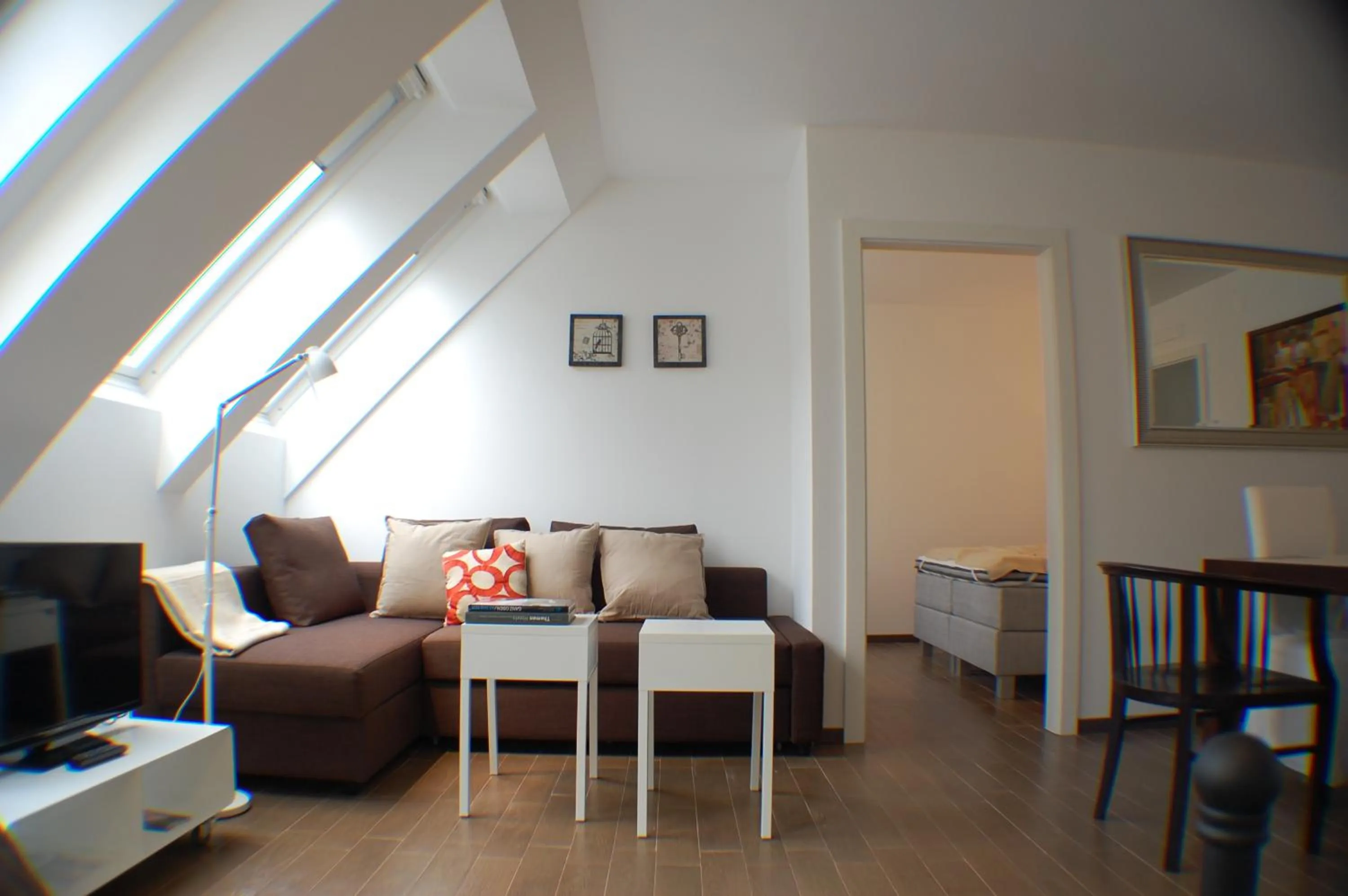 Living room in Alga Apartments am Westbahnhof