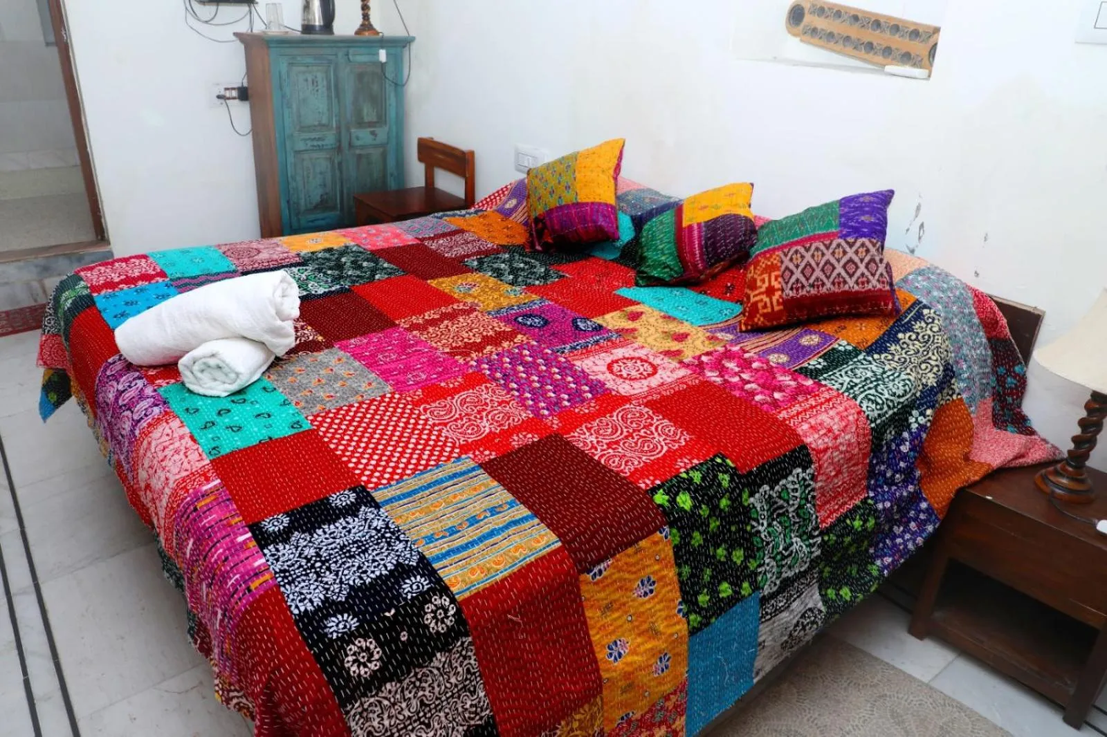 Bedroom, Bed in Jodhpur Heritage Haveli Guest House