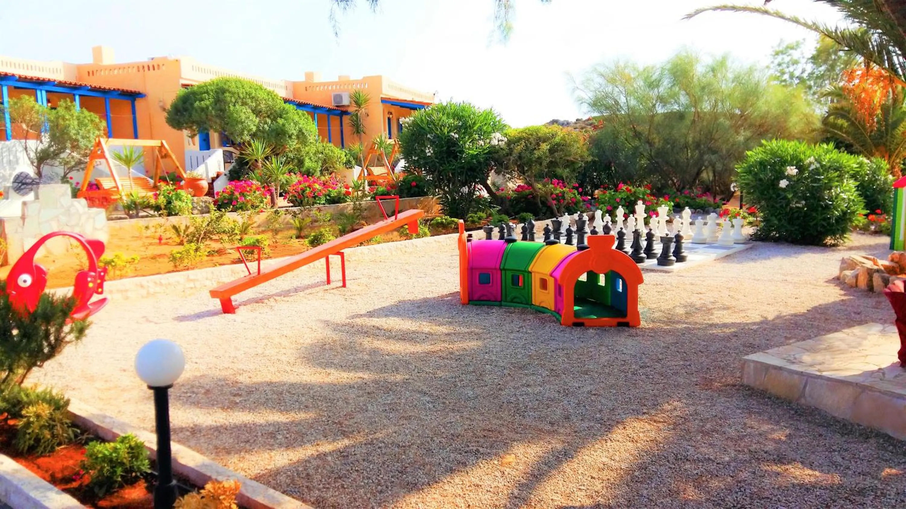 Children play ground in Zorbas Beach Village Hotel