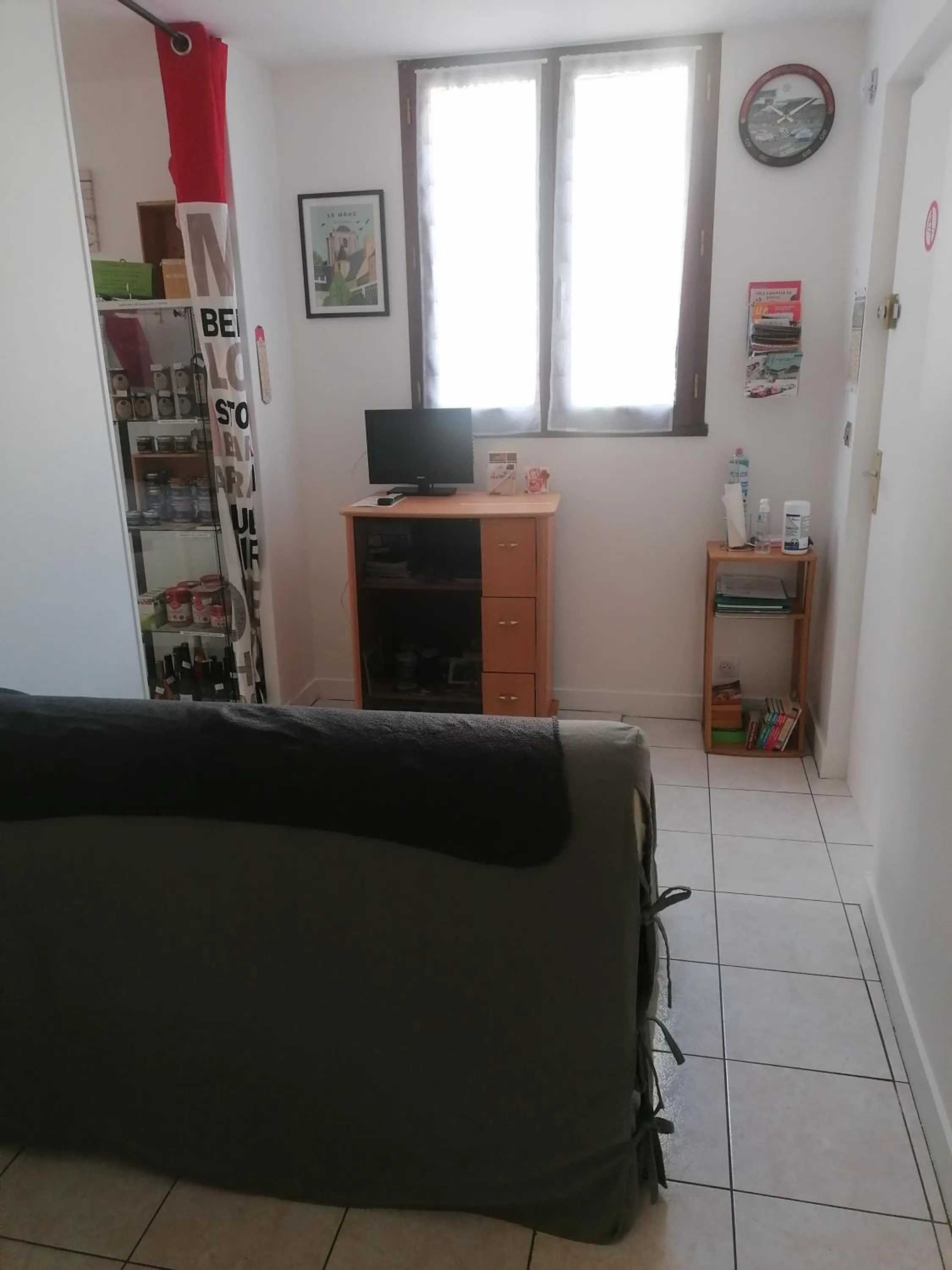 Living room in Le Petit Chalet -Appartement proche de la vieille ville , du centre ville et du Tram- PETIT DEJEUNER OFFERT
