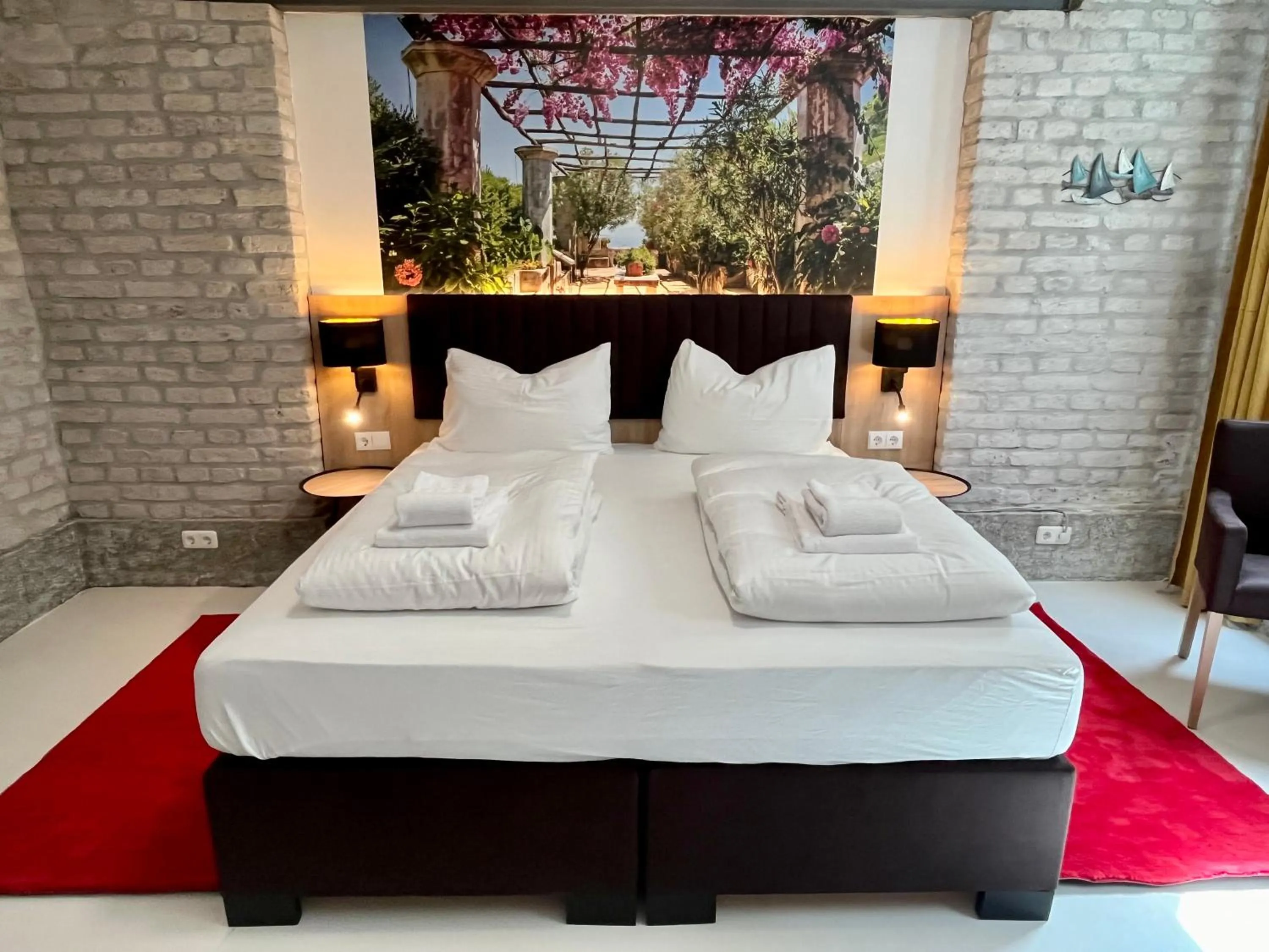 Bed in Adlzreiter City Pension