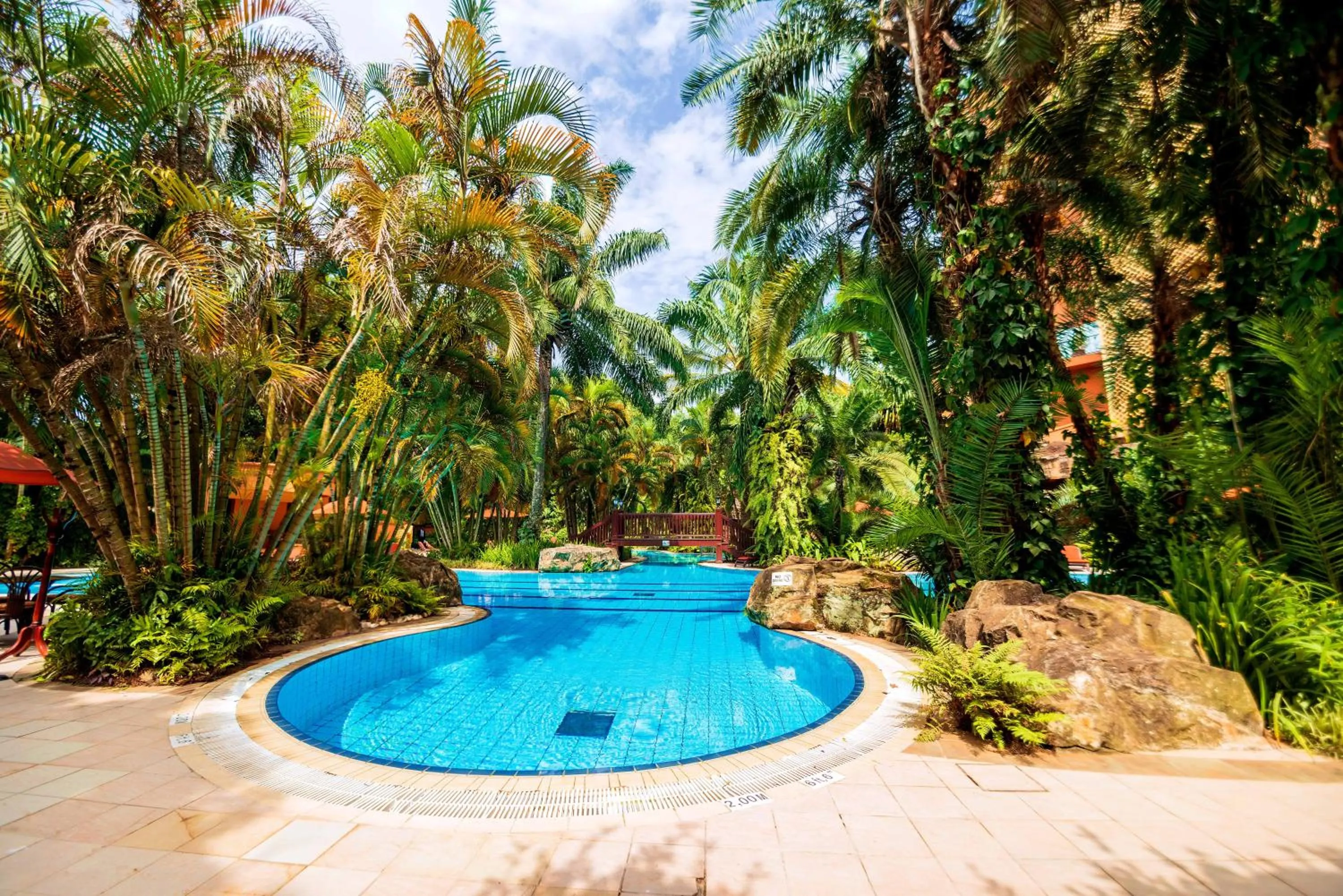 Pool view in Kampala Serena Hotel