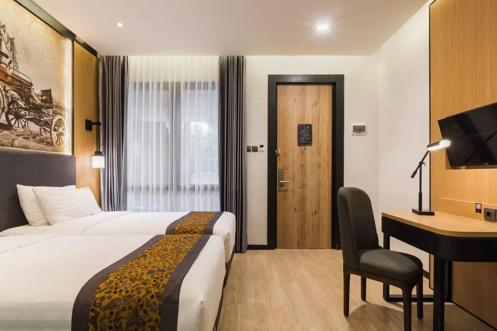 Twin Room in Allura Azana Resort Tawangmangu Twin Room in Allura Azana Resort Tawangmangu