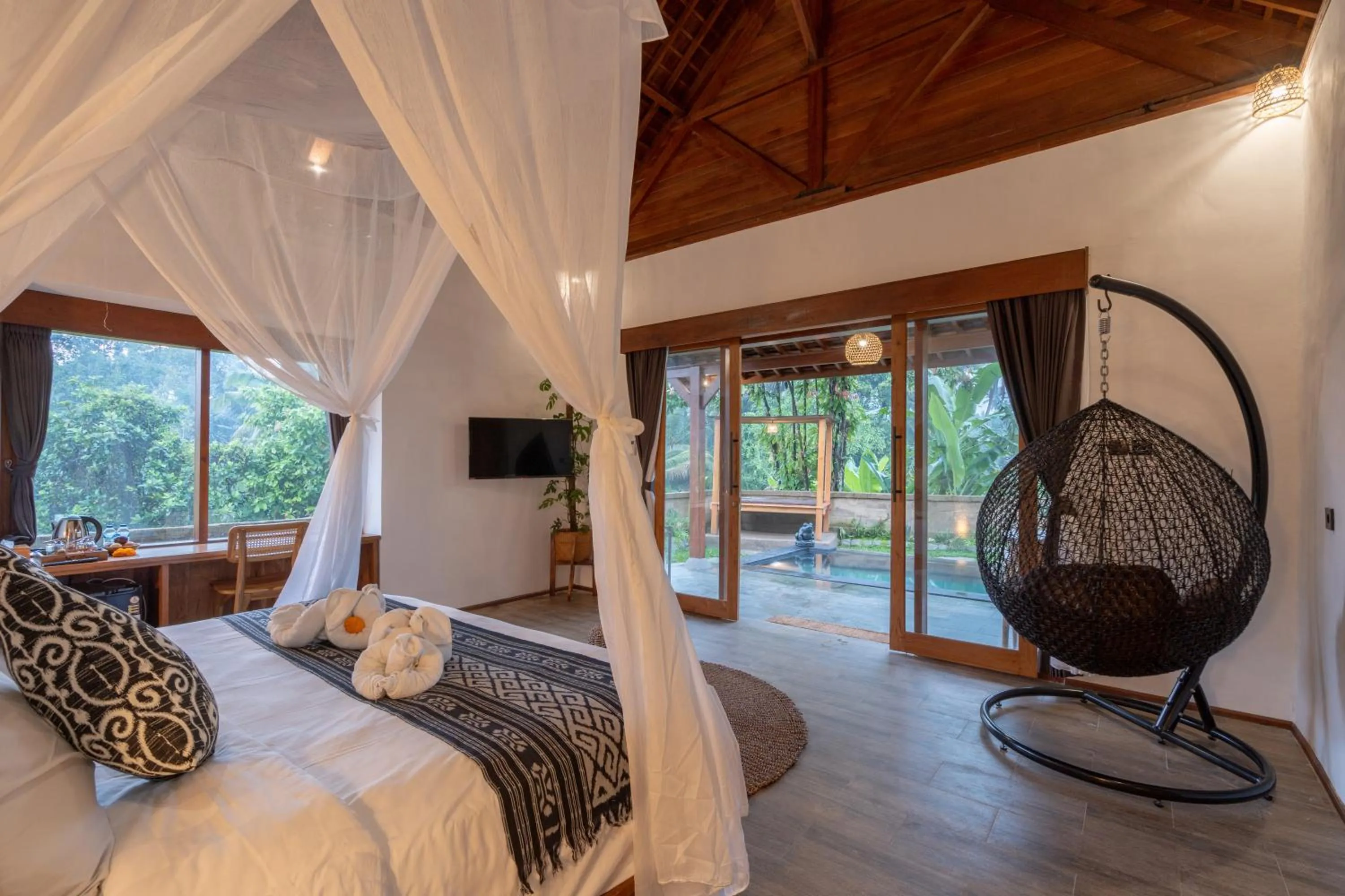 Bed in Moonterra Villa Sebatu