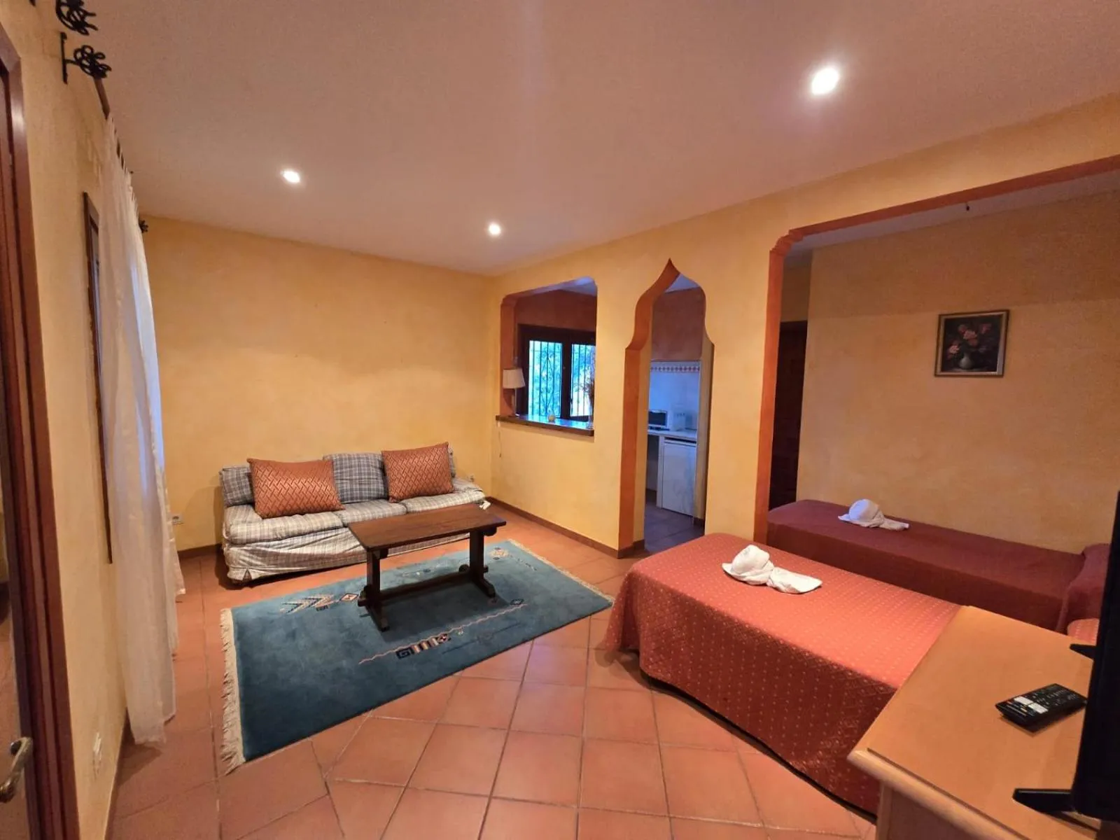 Bed in Hotel Cortijo de la luna