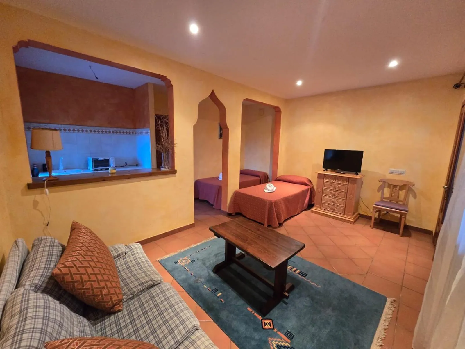 Bed in Hotel Cortijo de la luna