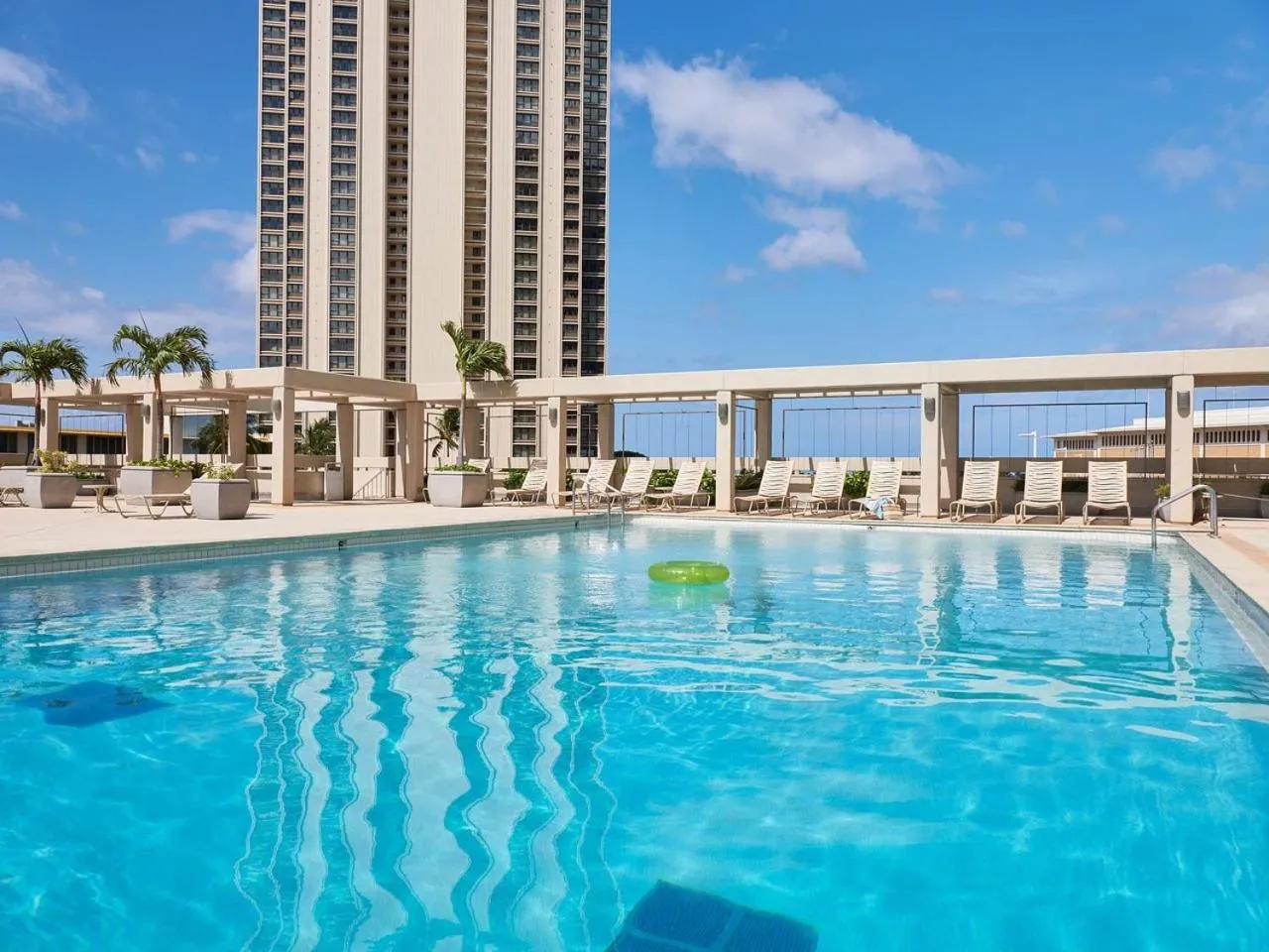 Balcony/Terrace in Ocean View Room at Ala Moana Hotel- Fees include