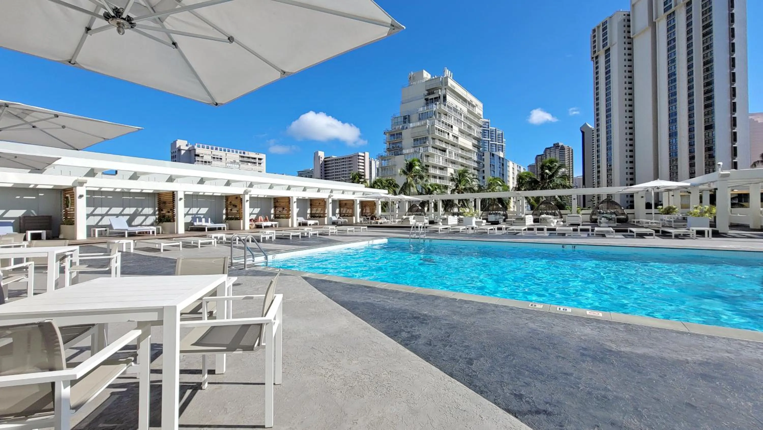 Swimming pool in Ocean View Room at Ala Moana Hotel- Fees include