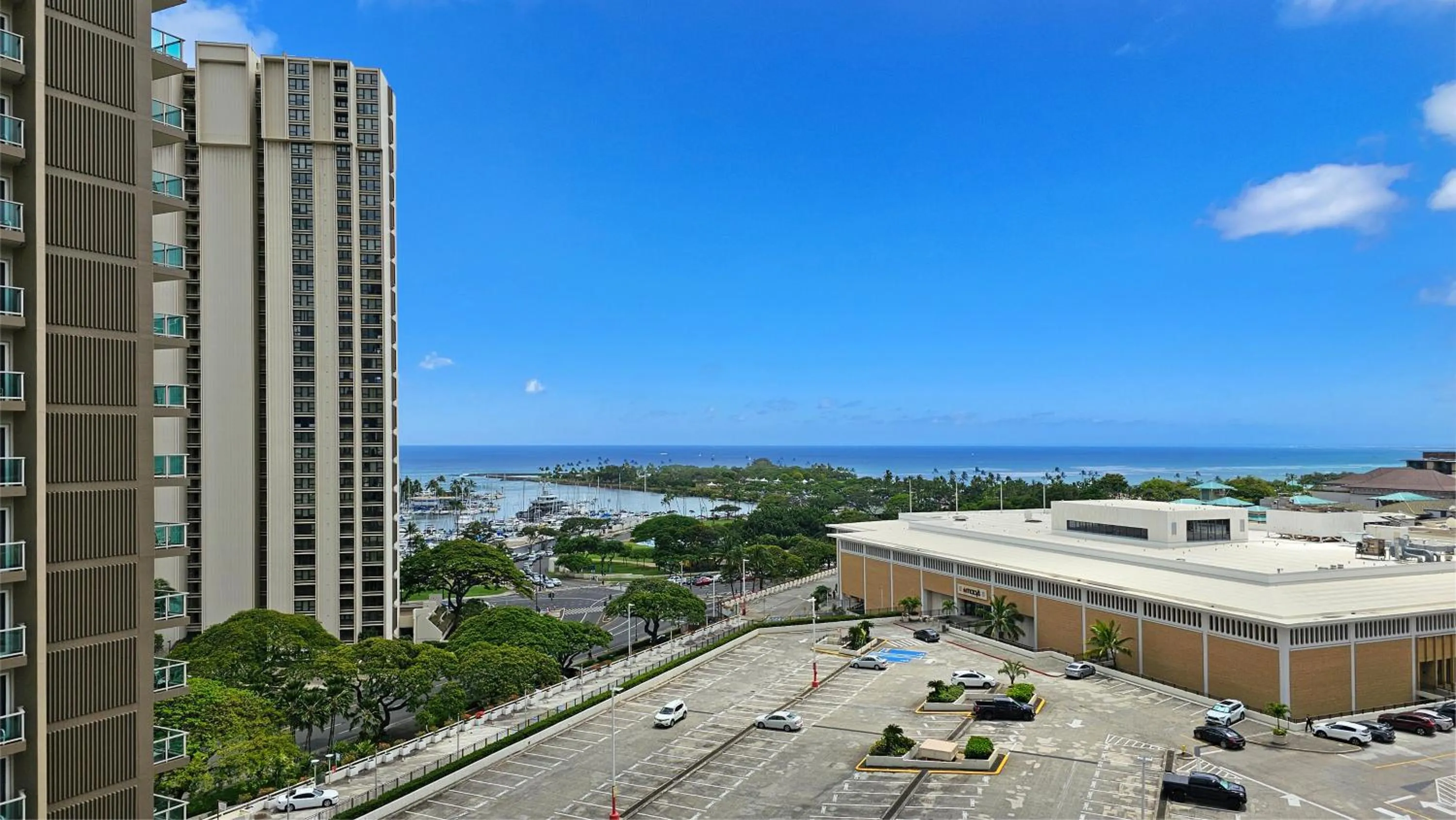 Sea view in Ocean View Room at Ala Moana Hotel- Fees include
