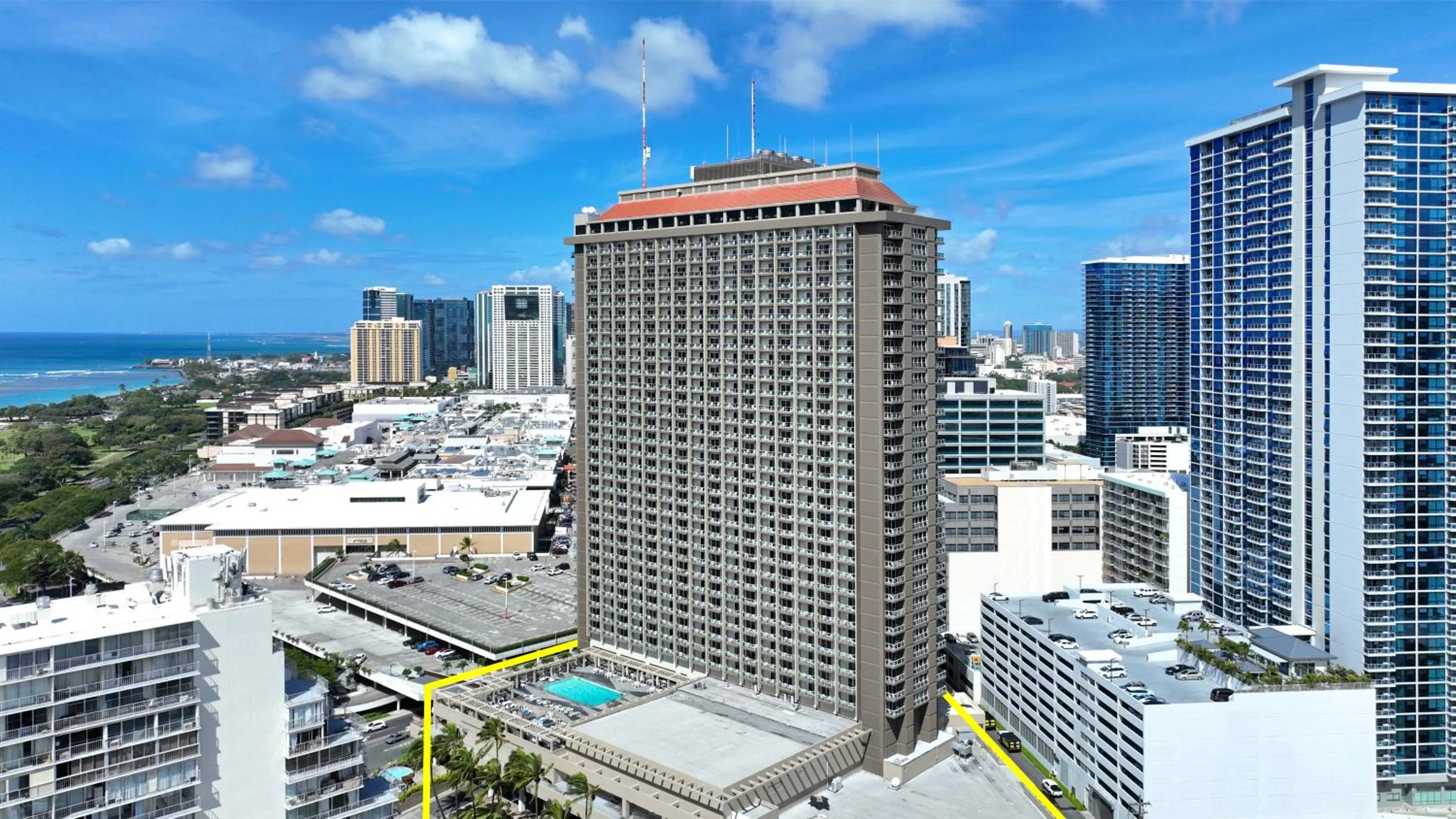 Property building in Ocean View Room at Ala Moana Hotel- Fees include