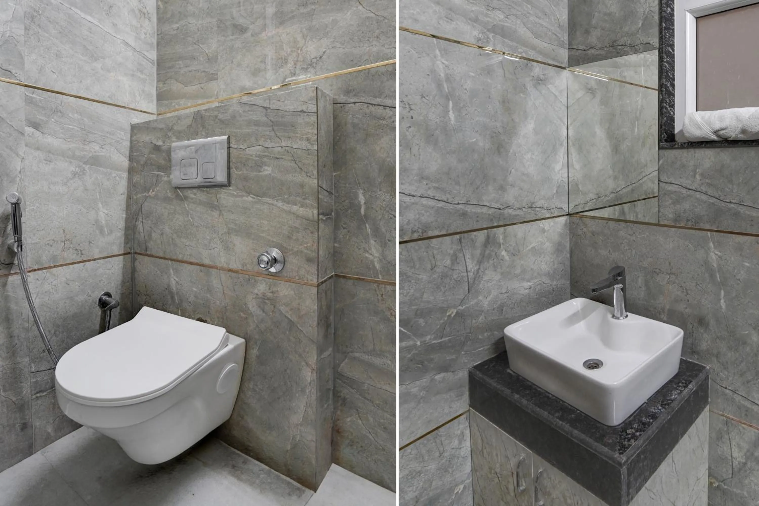 Bathroom in FabHotel Sky - Nr Sapphire 83 Mall, Manesar