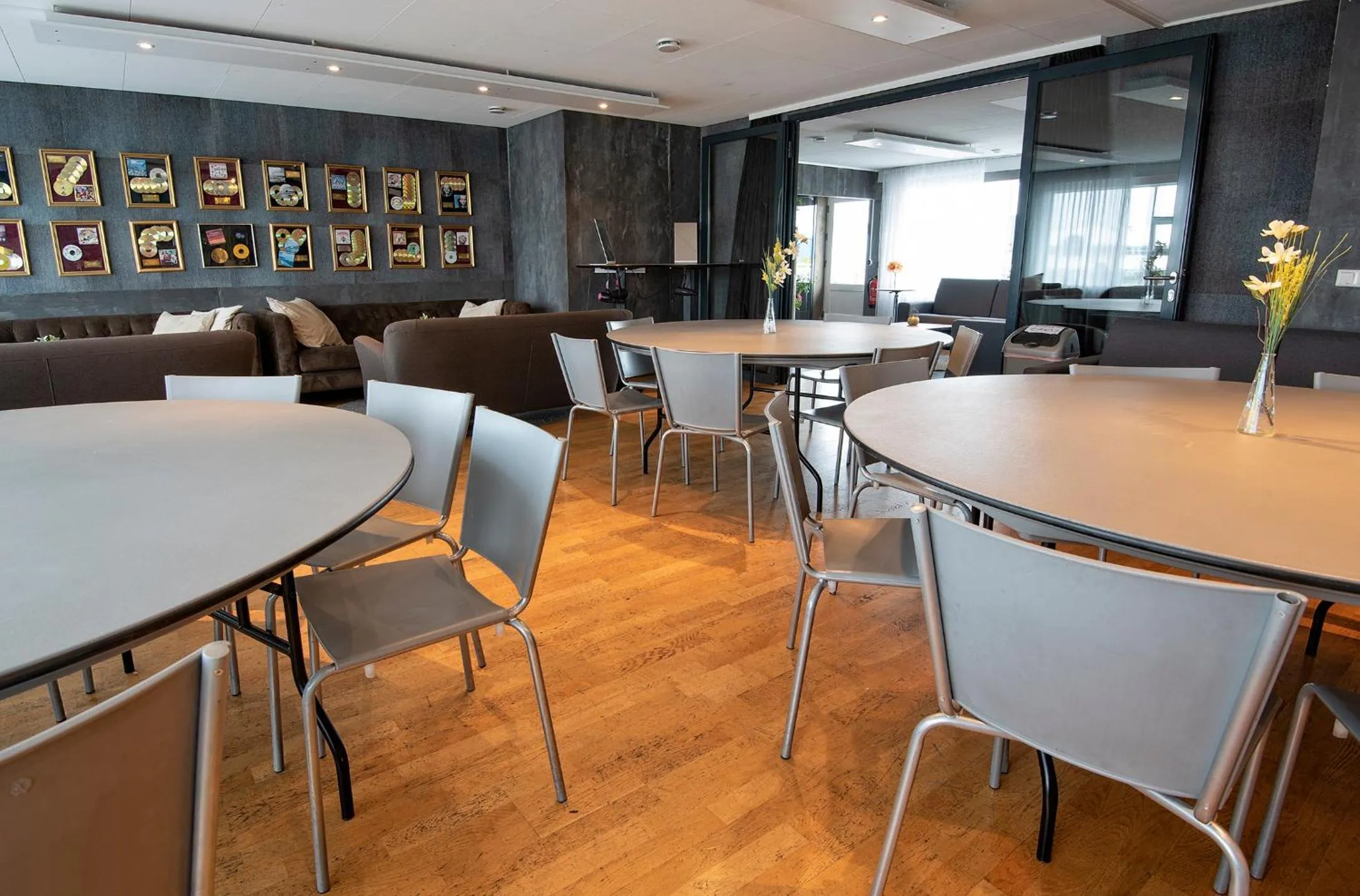 Seating area in B14 Hostel