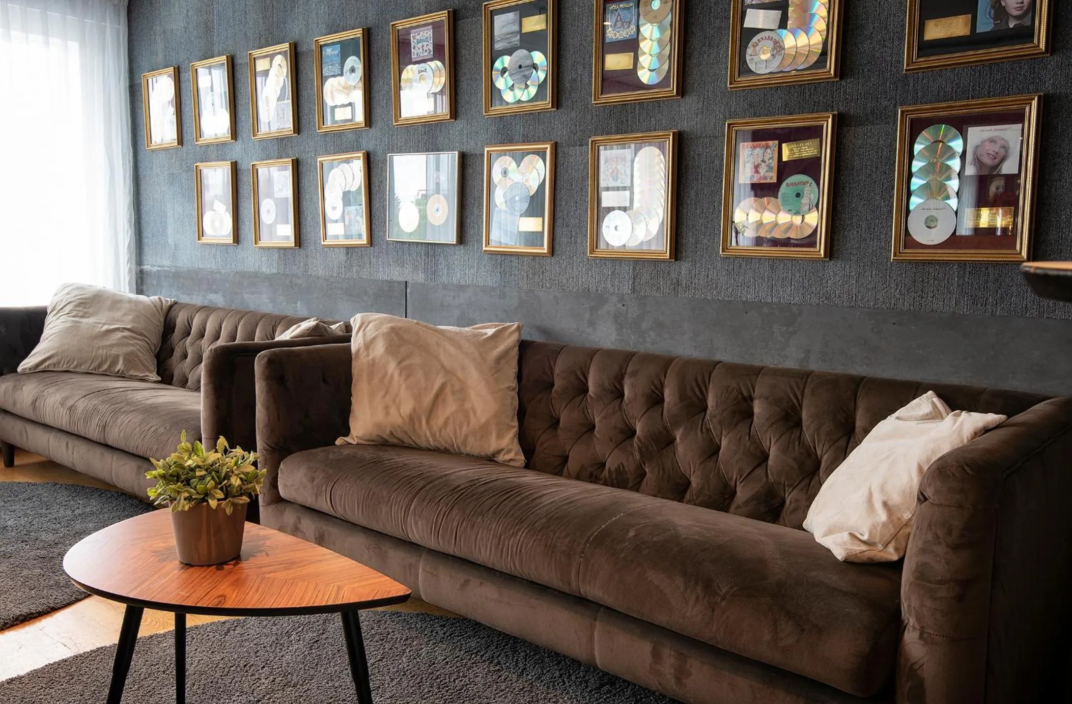 Seating area in B14 Hostel