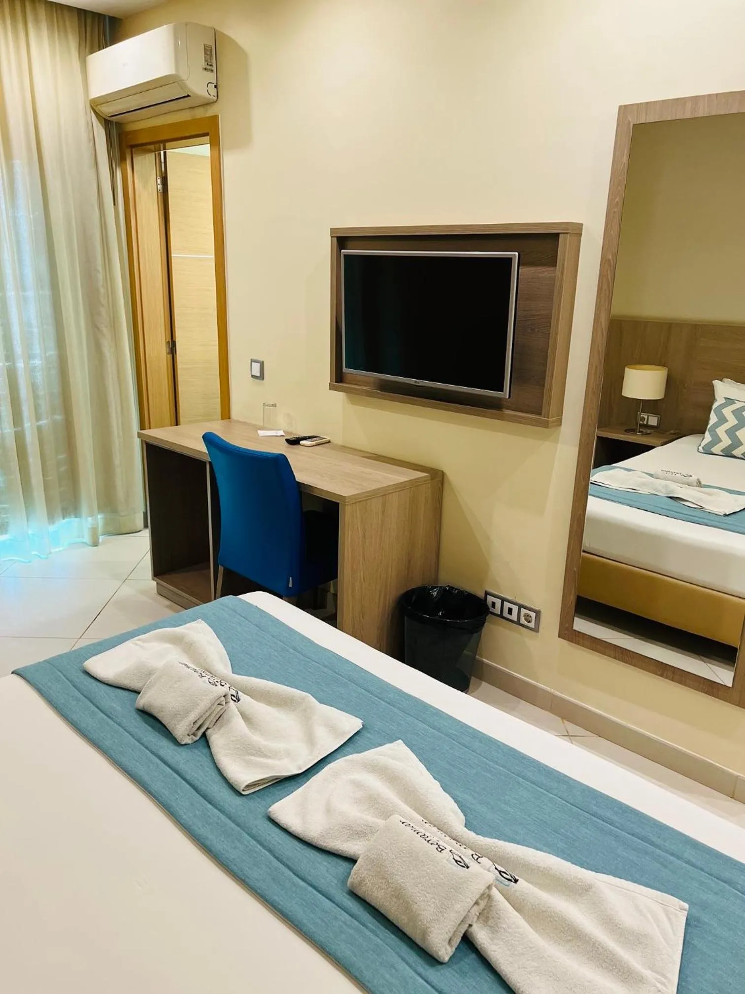 Bed in Beramar Hotel