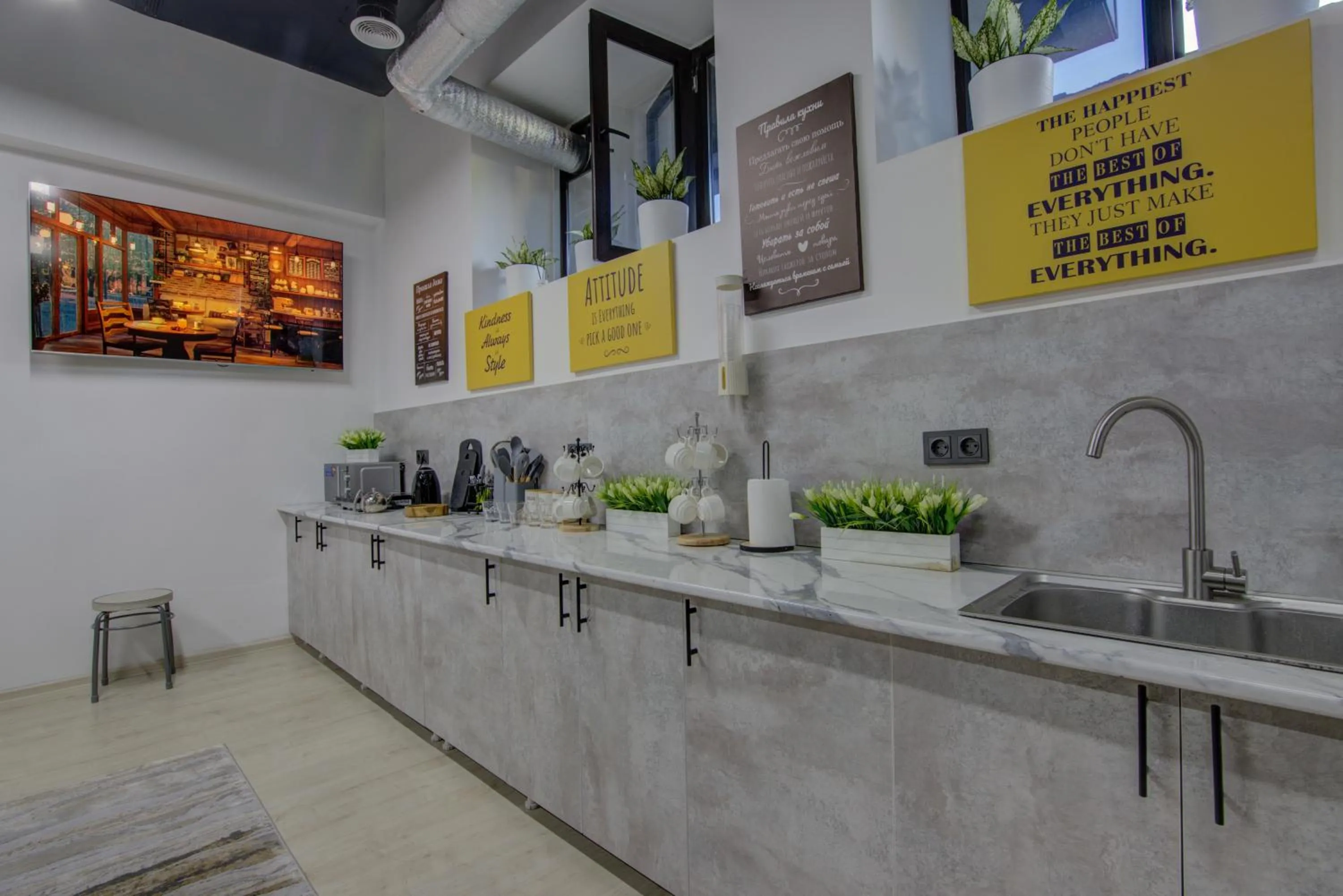 Coffee/tea facilities in Hostel Pro