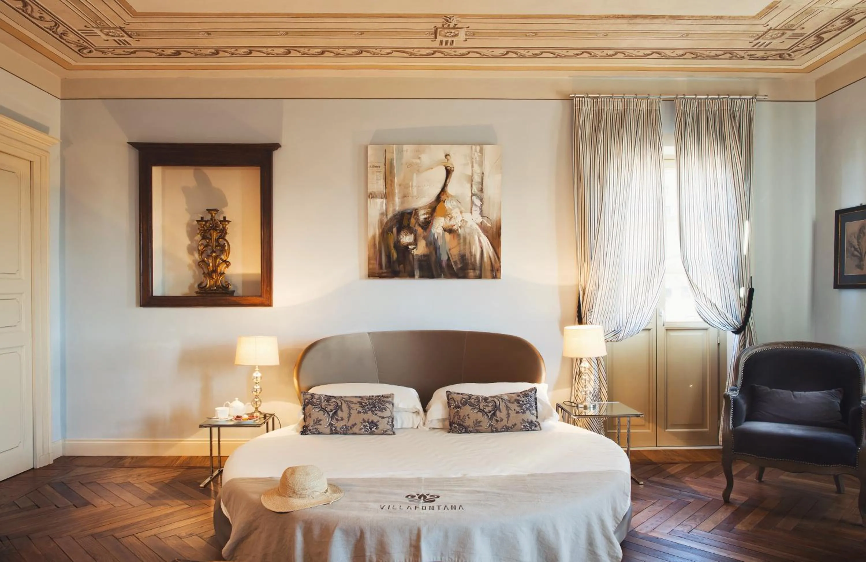 Bed in Villa Fontana Relais Suite & Spa