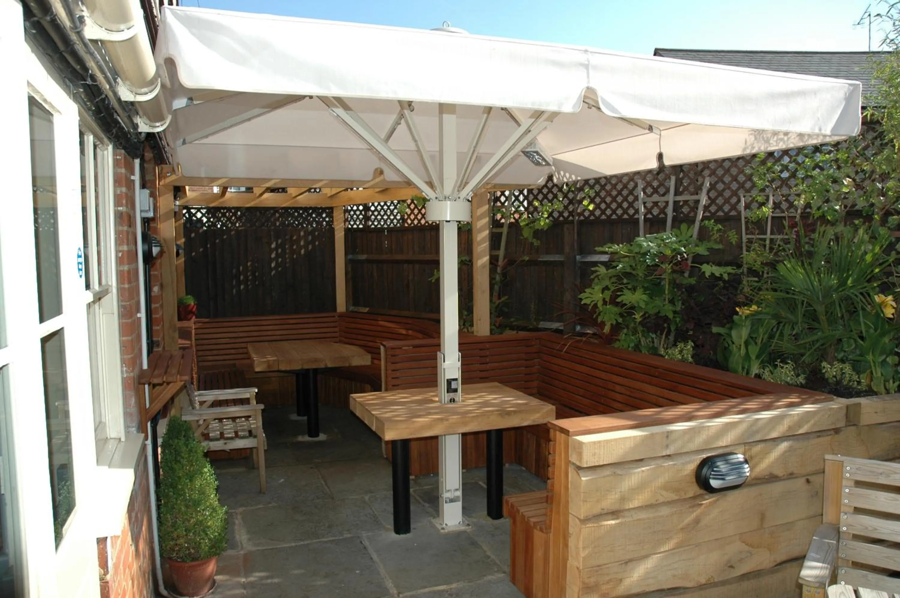 Patio in The Millers Arms Inn