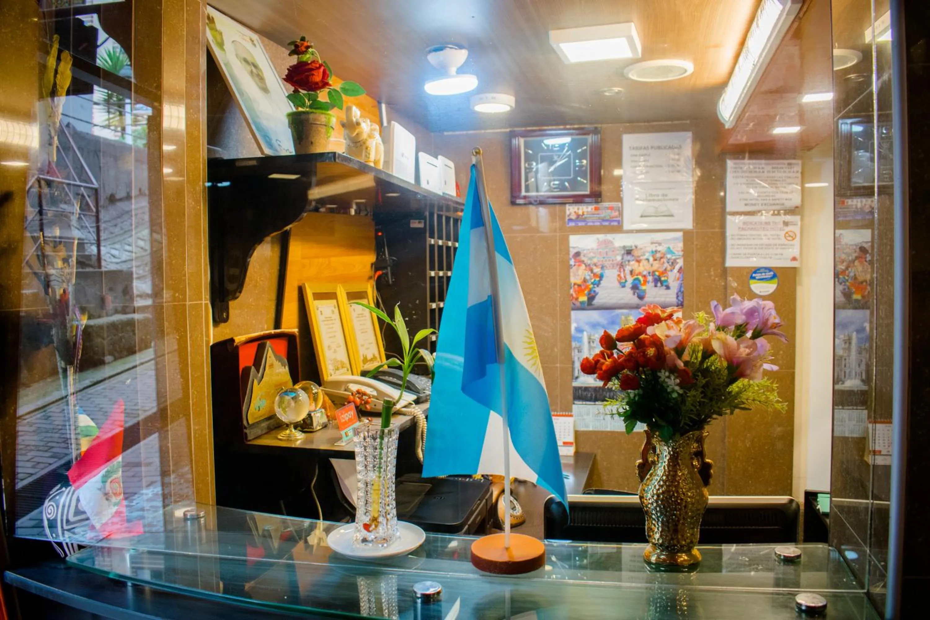 Lobby or reception in Hotel Pachakuteq