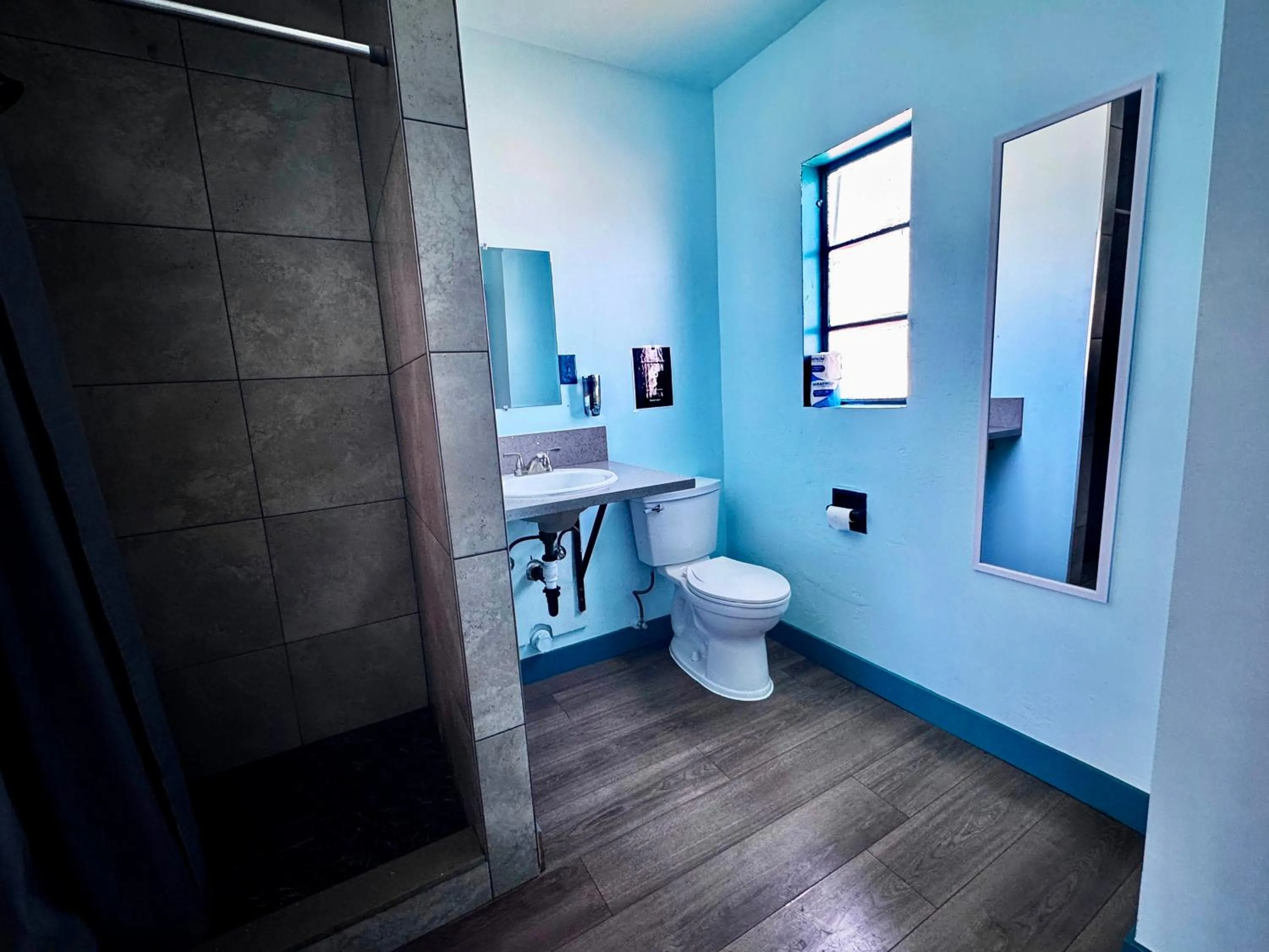 Bathroom in Sin City Hostel