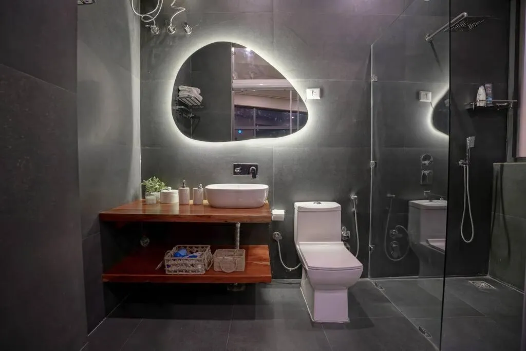 Bathroom in LaRiSa Mountains & Martini Villa