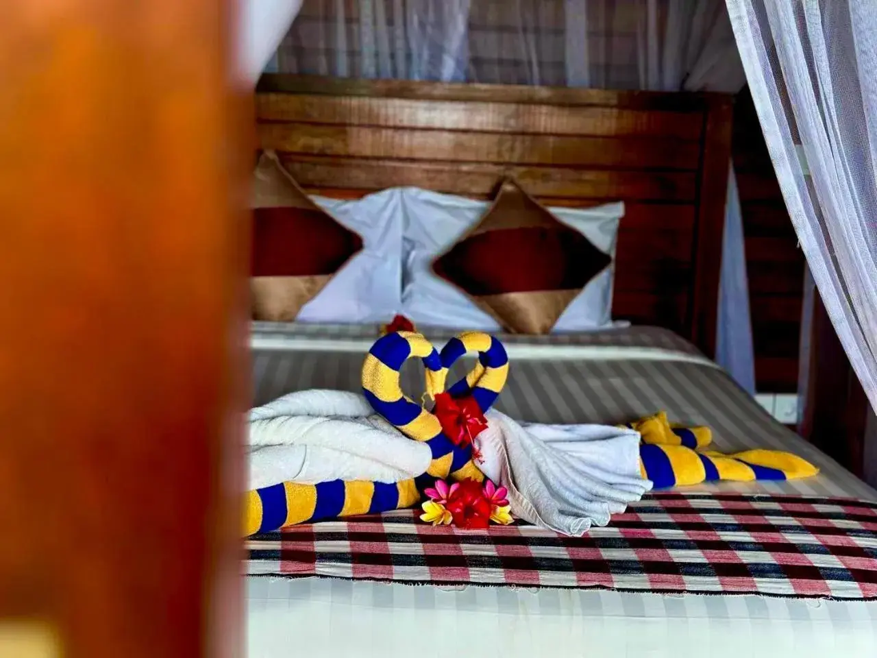 Bed in D mas huts lembongan Bed in D mas huts lembongan