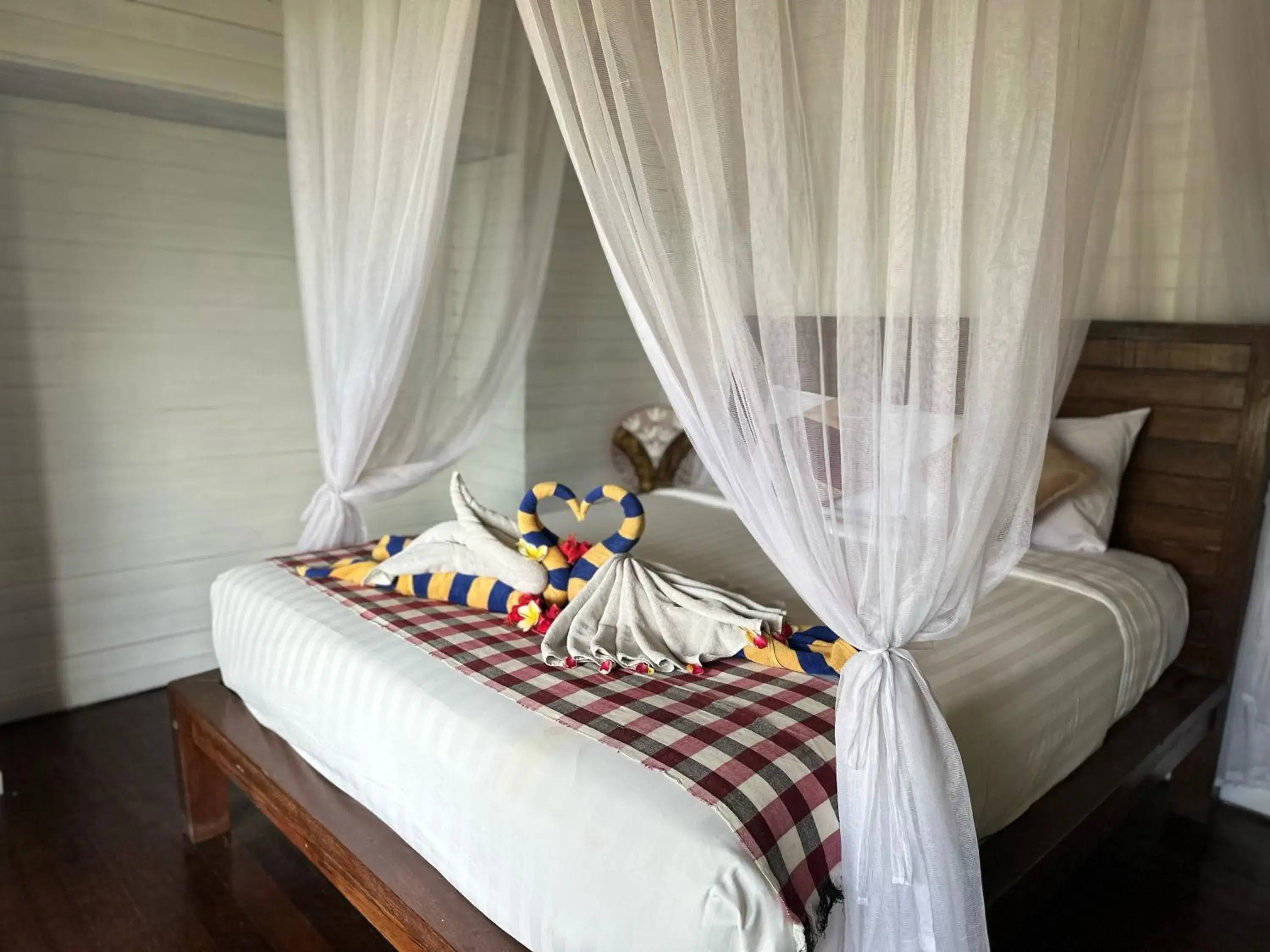 Bed in D mas huts lembongan Bed in D mas huts lembongan