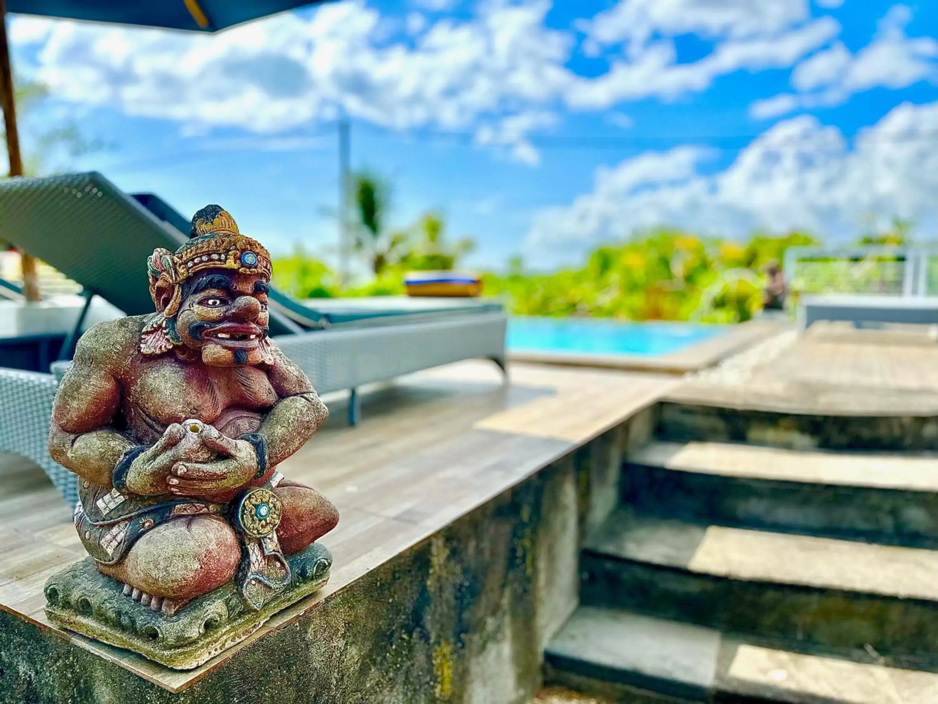 Swimming pool in D mas huts lembongan Swimming pool in D mas huts lembongan
