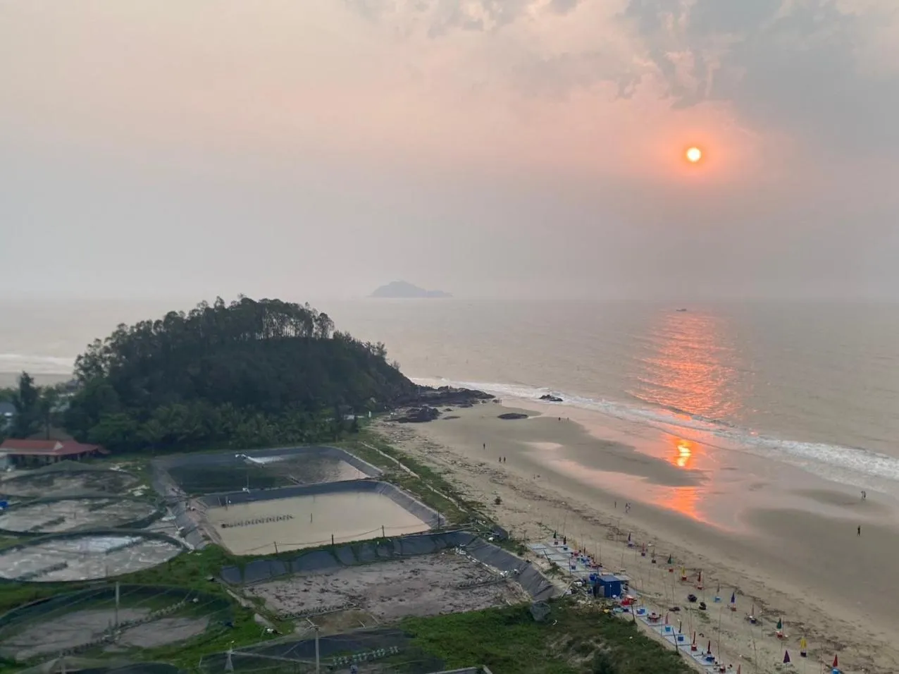 Natural landscape in Flamingos Hải Tiến