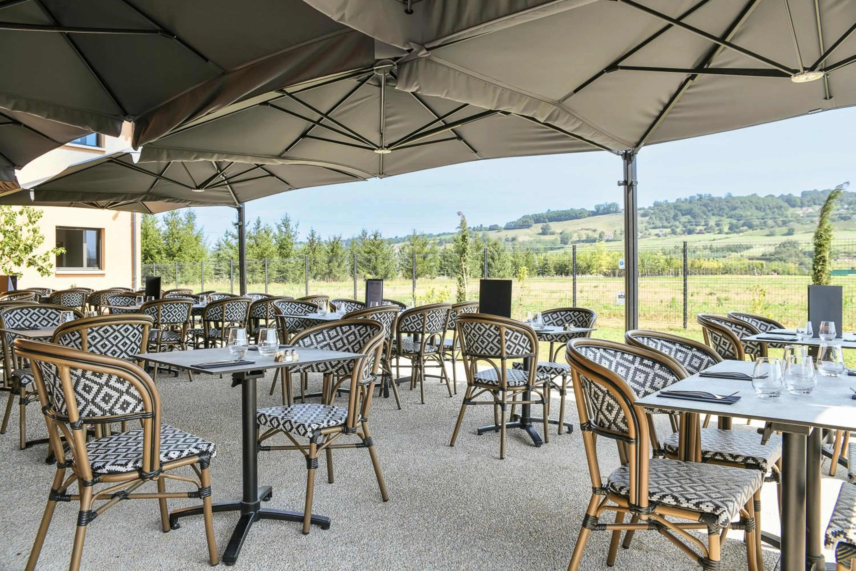 Patio in Hotel Le Belmont
