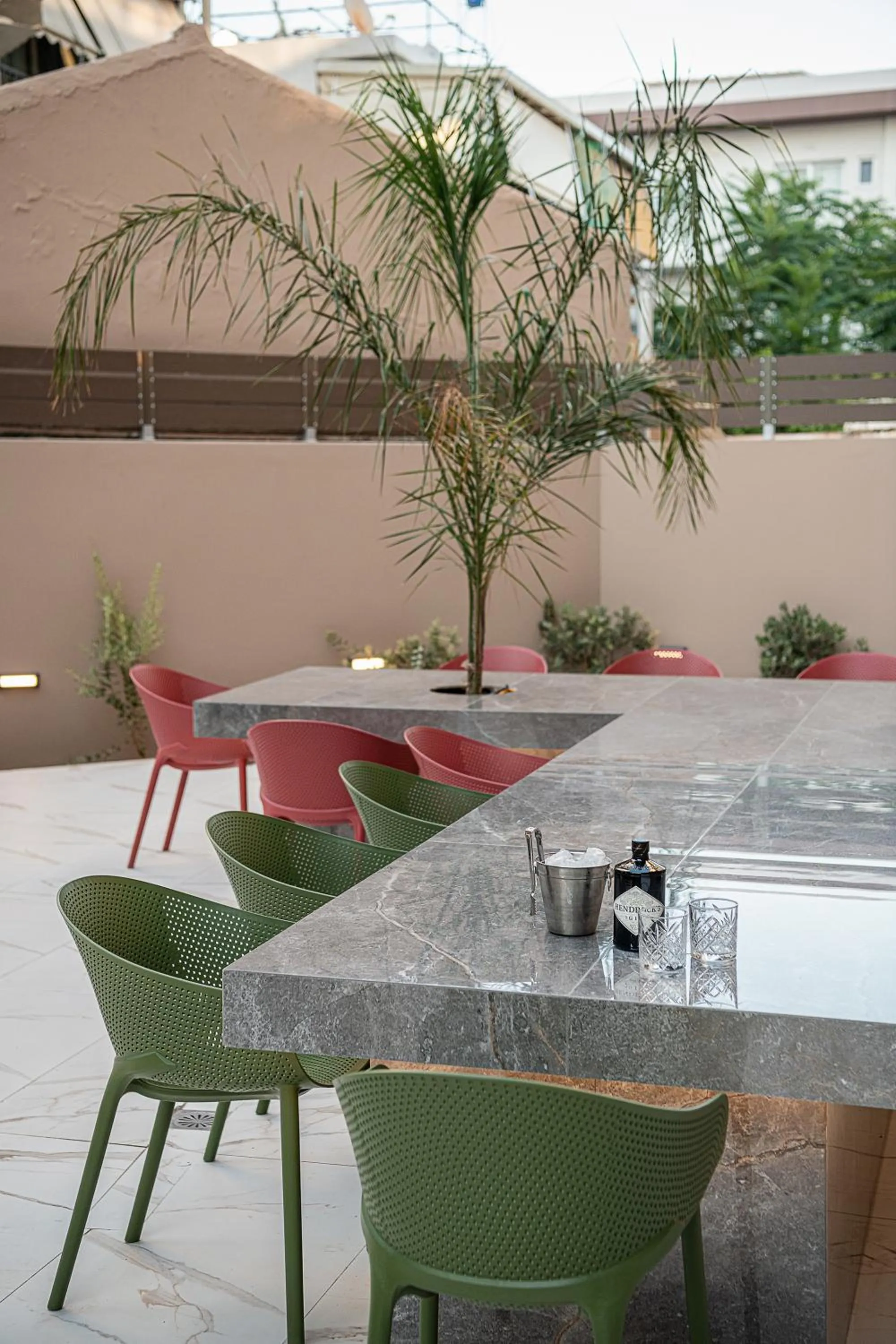 Patio in Miss Marrone City Hotel