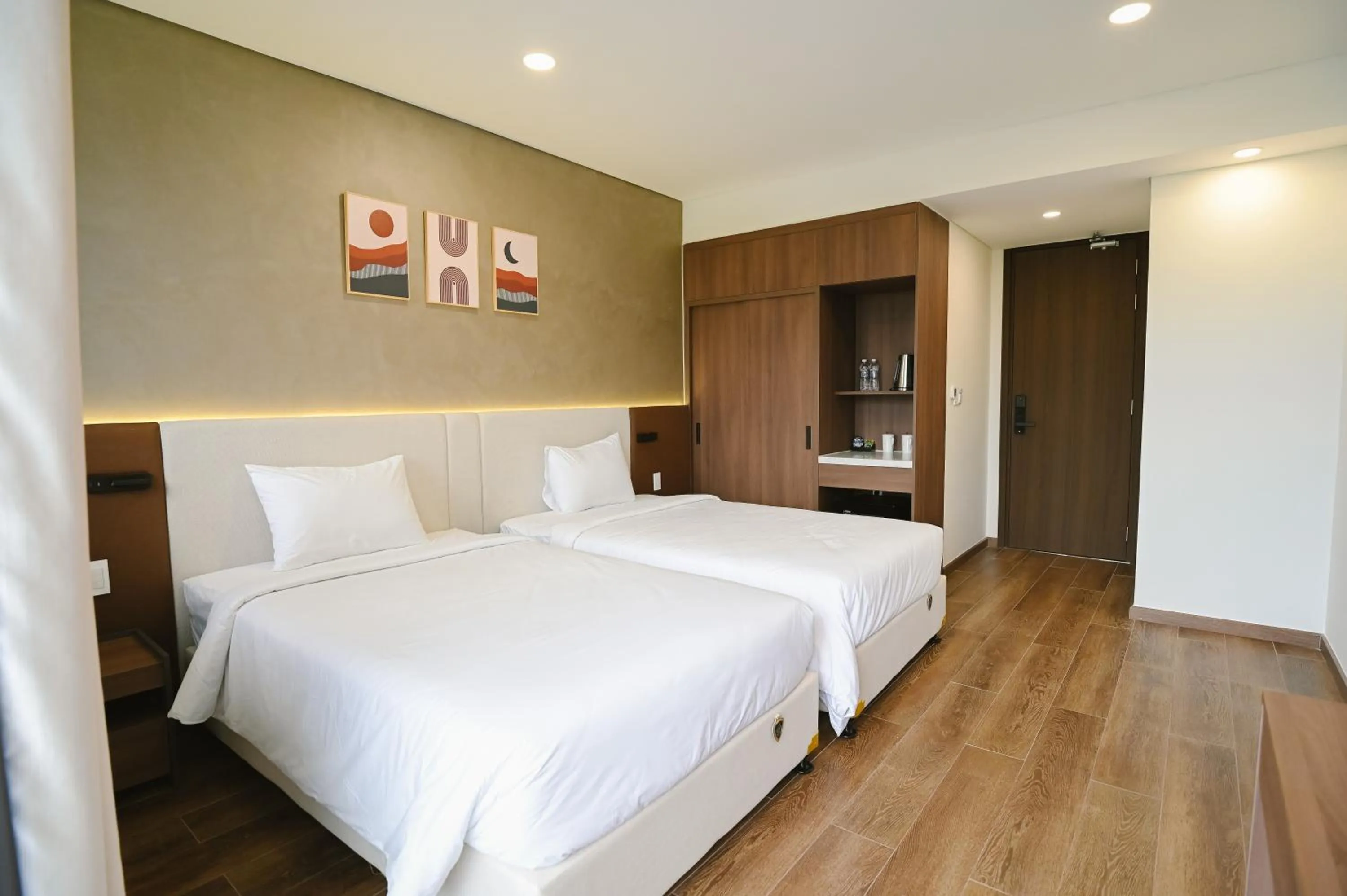 Bed in Glamour Boutique Hotel